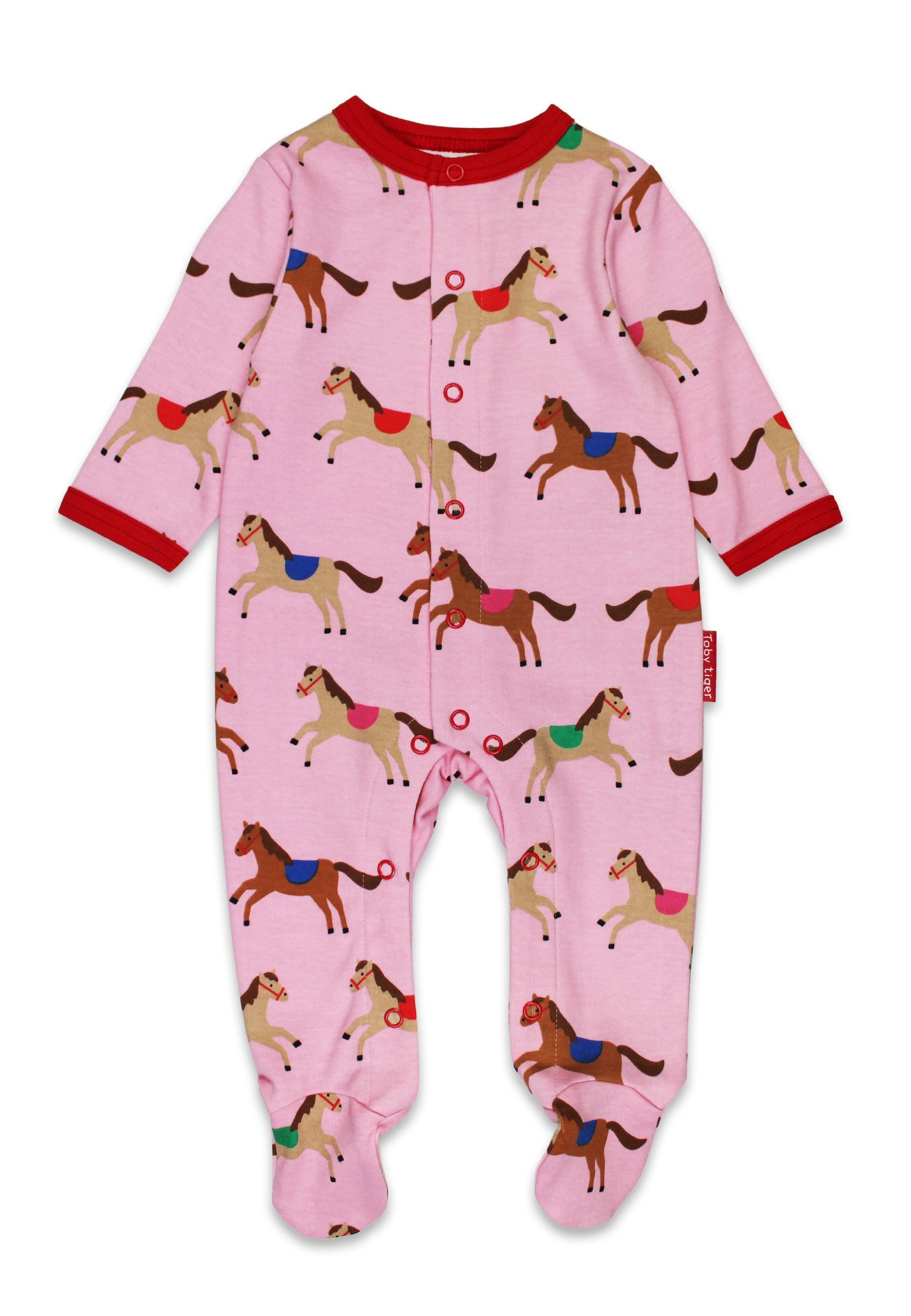Toby Tiger Strampler Strampler mit Pferde Print