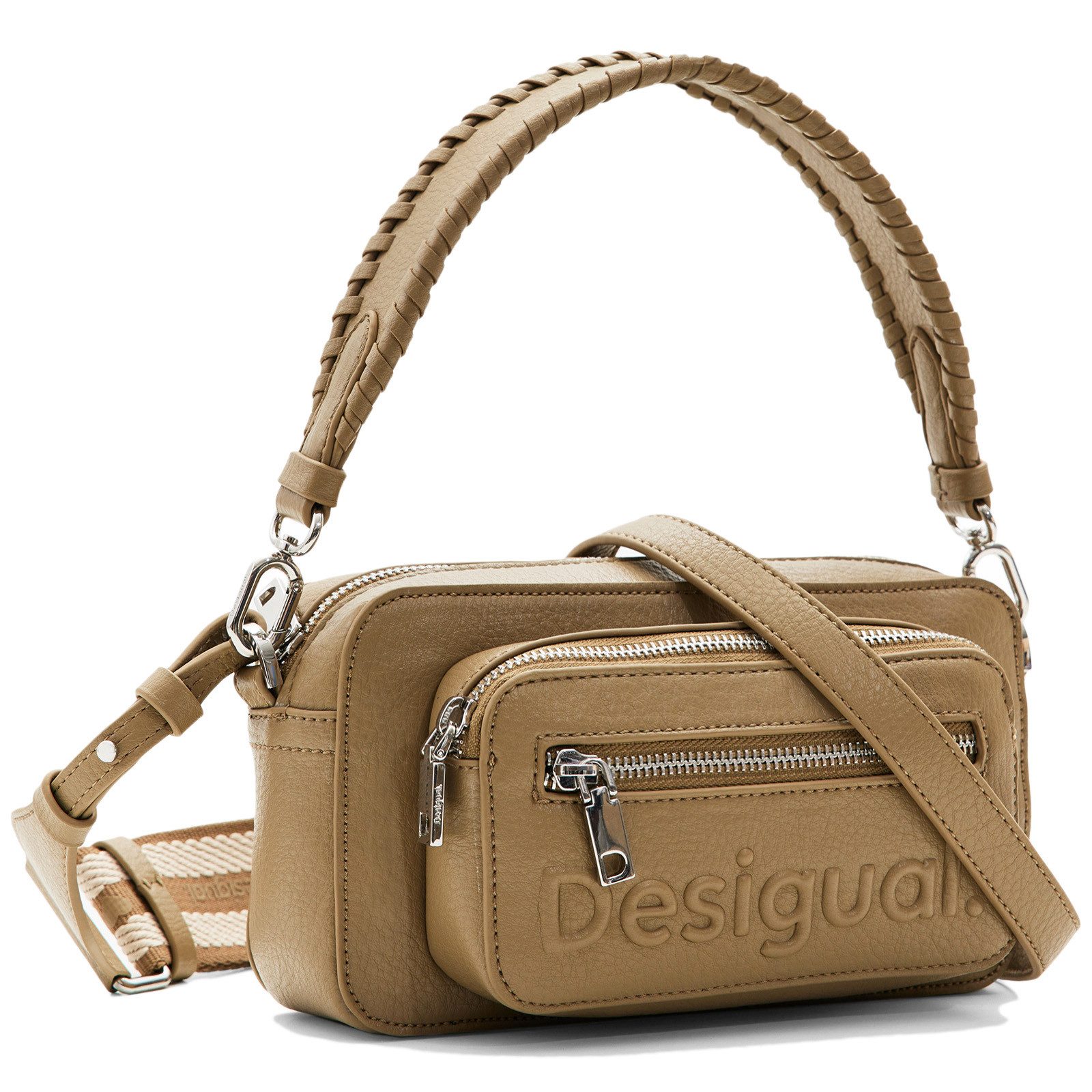 Desigual Umhängetasche Umhängetasche Schultertasche Bag Half Logo 24 Kaki C günstig online kaufen