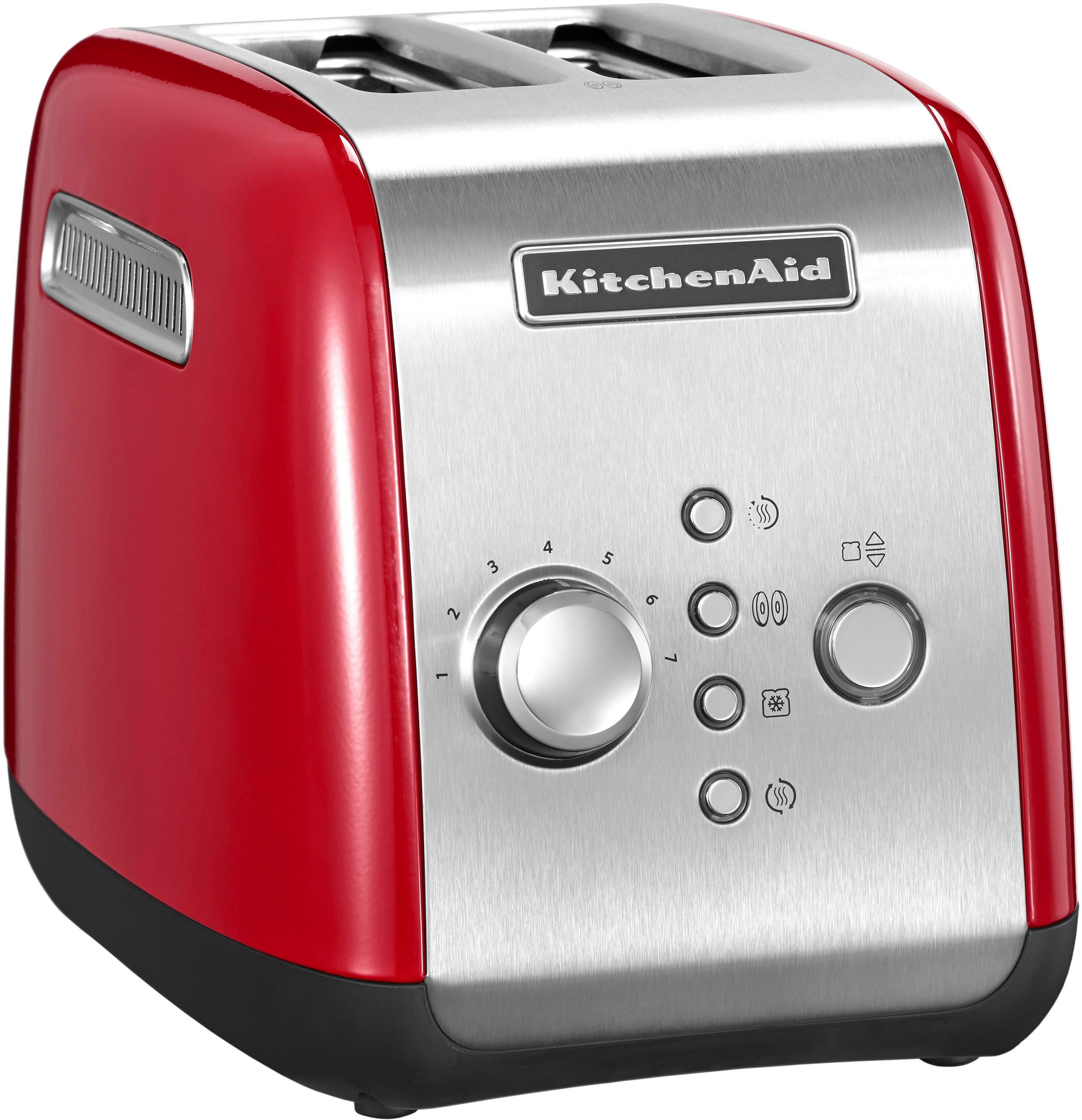 KitchenAid Toaster 5KMT221EER Empire Rot, 2 kurze Schlitze, für 2 Scheiben, 1100 W