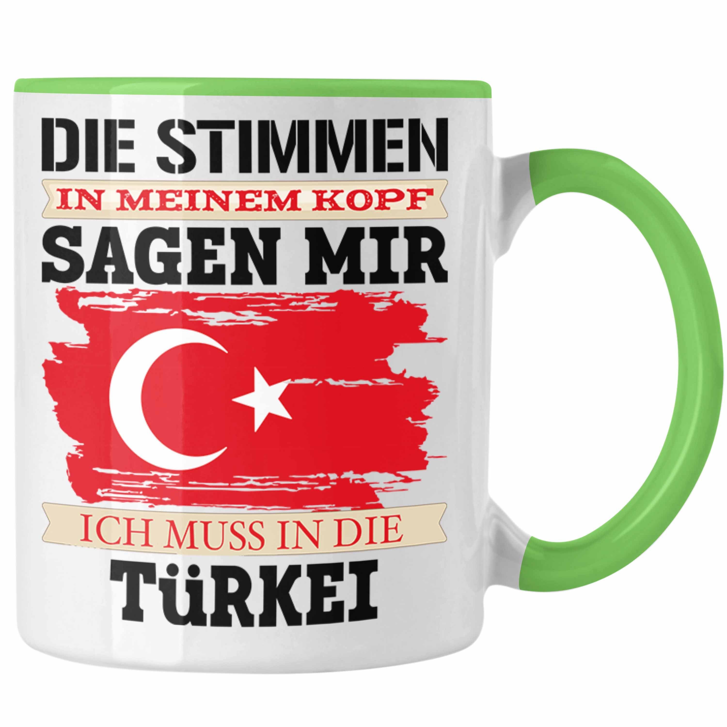 Land Tasse Grün Trendation Türken für Türkei Trendation Tasse Geschenk - Urlaub