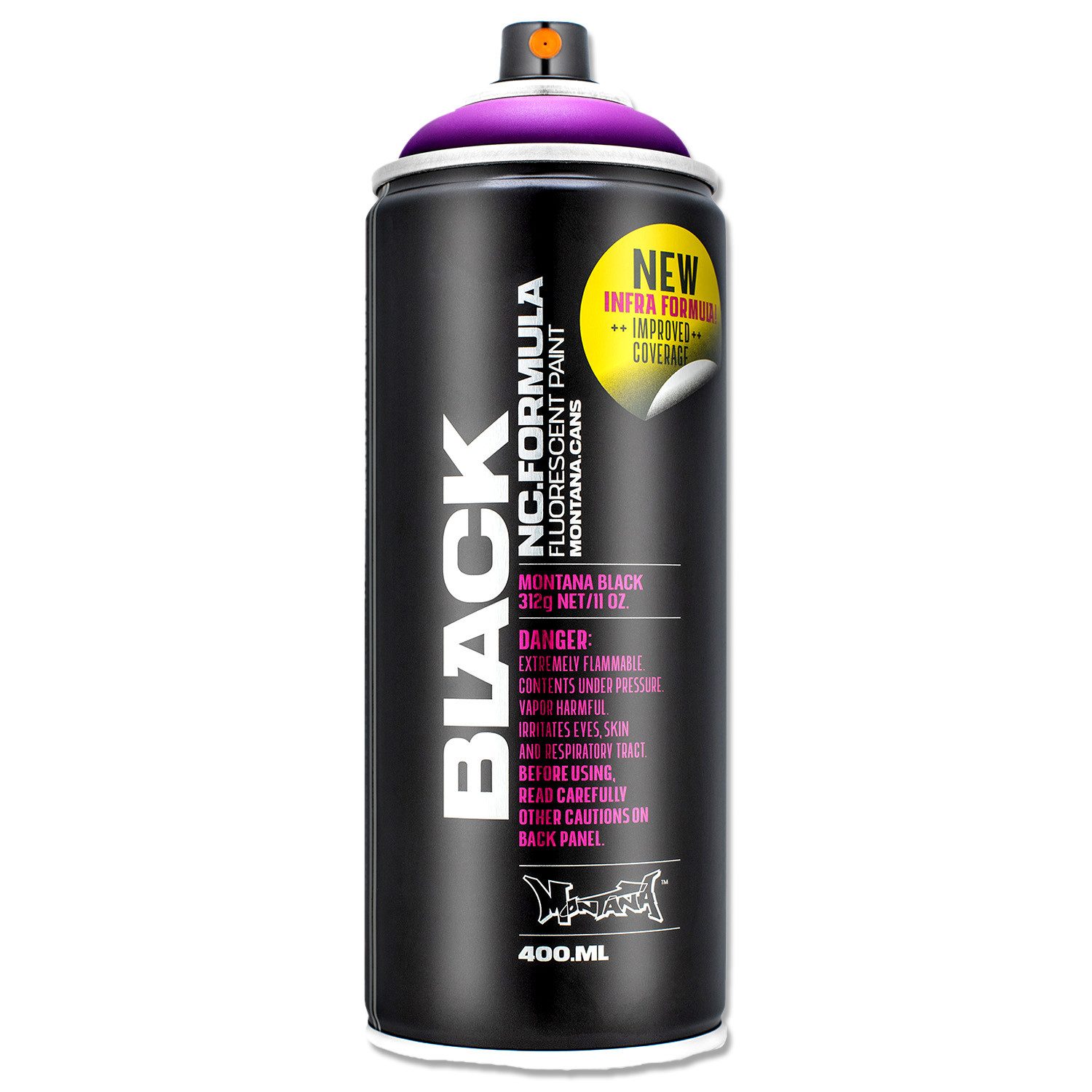 Montana Cans Sprühlack Sprühlack, Montana BLACK INFRA, Fluoreszierend, 400ml, Farbauswahl