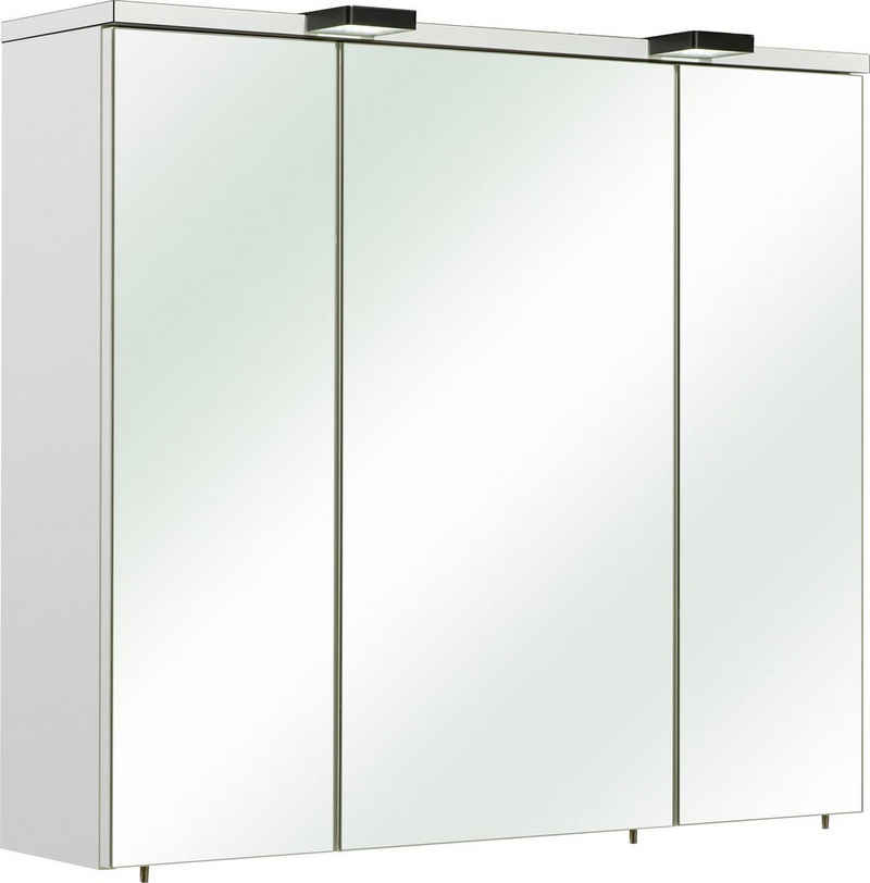 PELIPAL Spiegelschrank »Quickset 930« Breite 80 cm, LED-Beleuchtung, Schalter-/Steckdosenbox