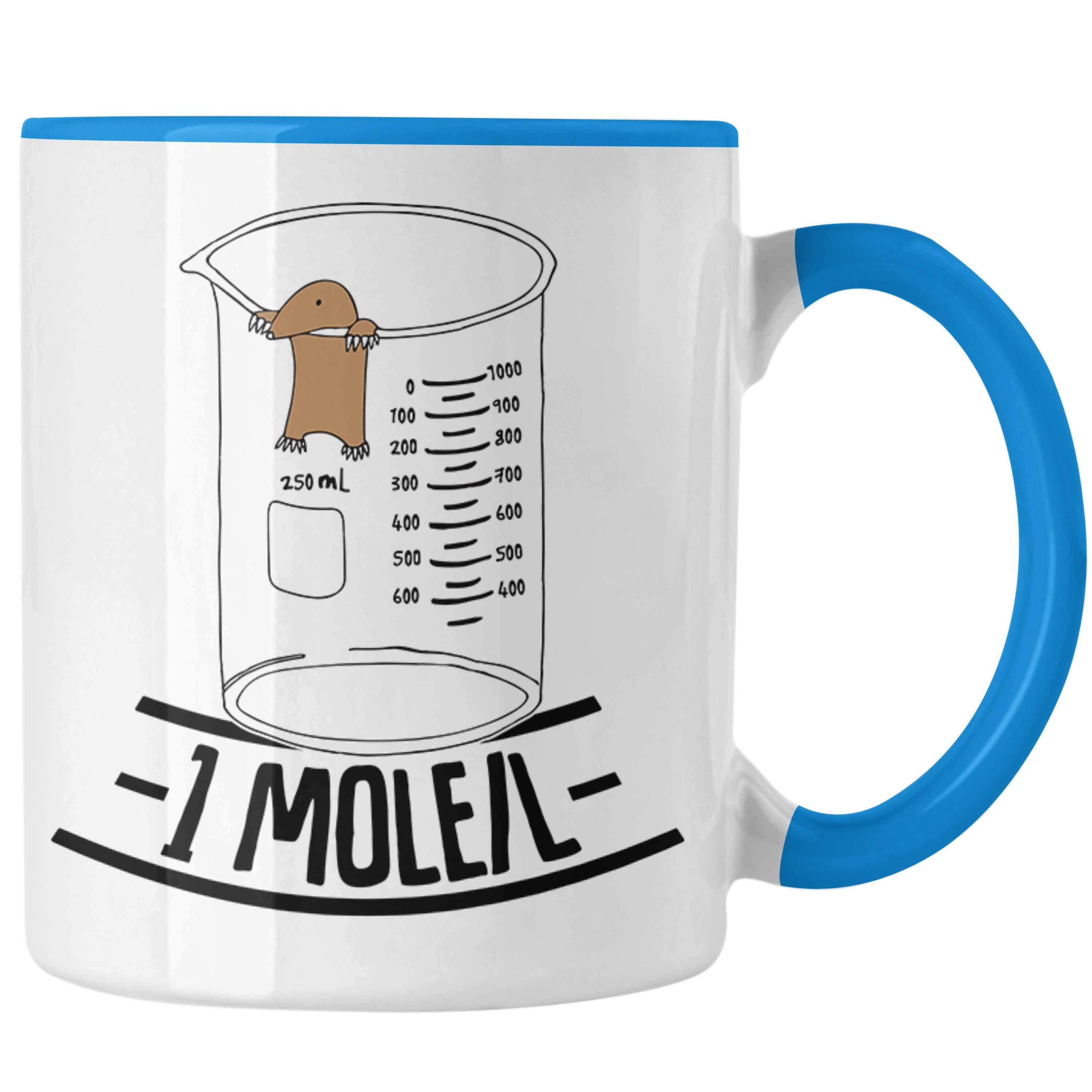 Trendation Tasse Chemiker Tasse Lustiger Maulwurf Mole Per Liter Chemie Avogadro's Chem Blau | Teetassen