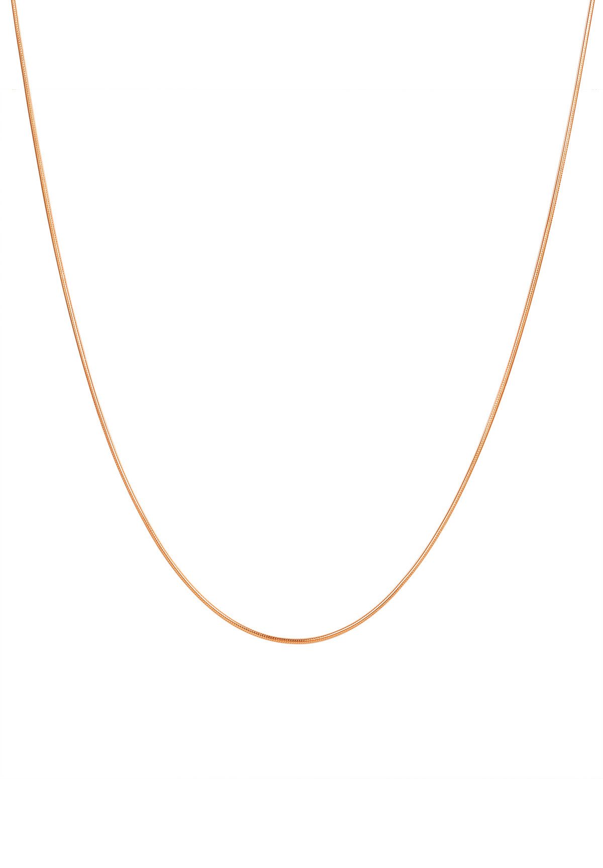 Schlangenkette aus 925er Silber, Zeitlose Runde Damen Halskette