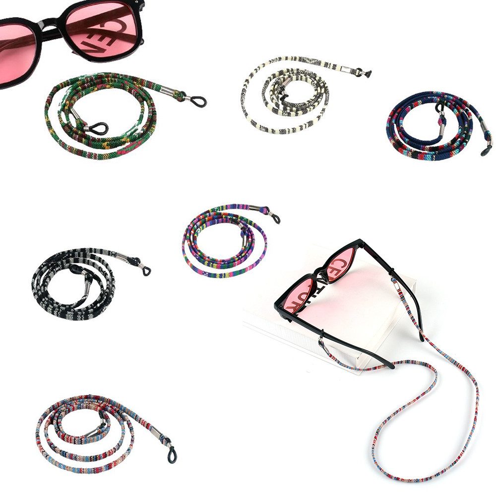 HIBNOPN Brillenband 6-st Boho Brillenband Bunt SonnenBrillenkette Damen Brillenschnur