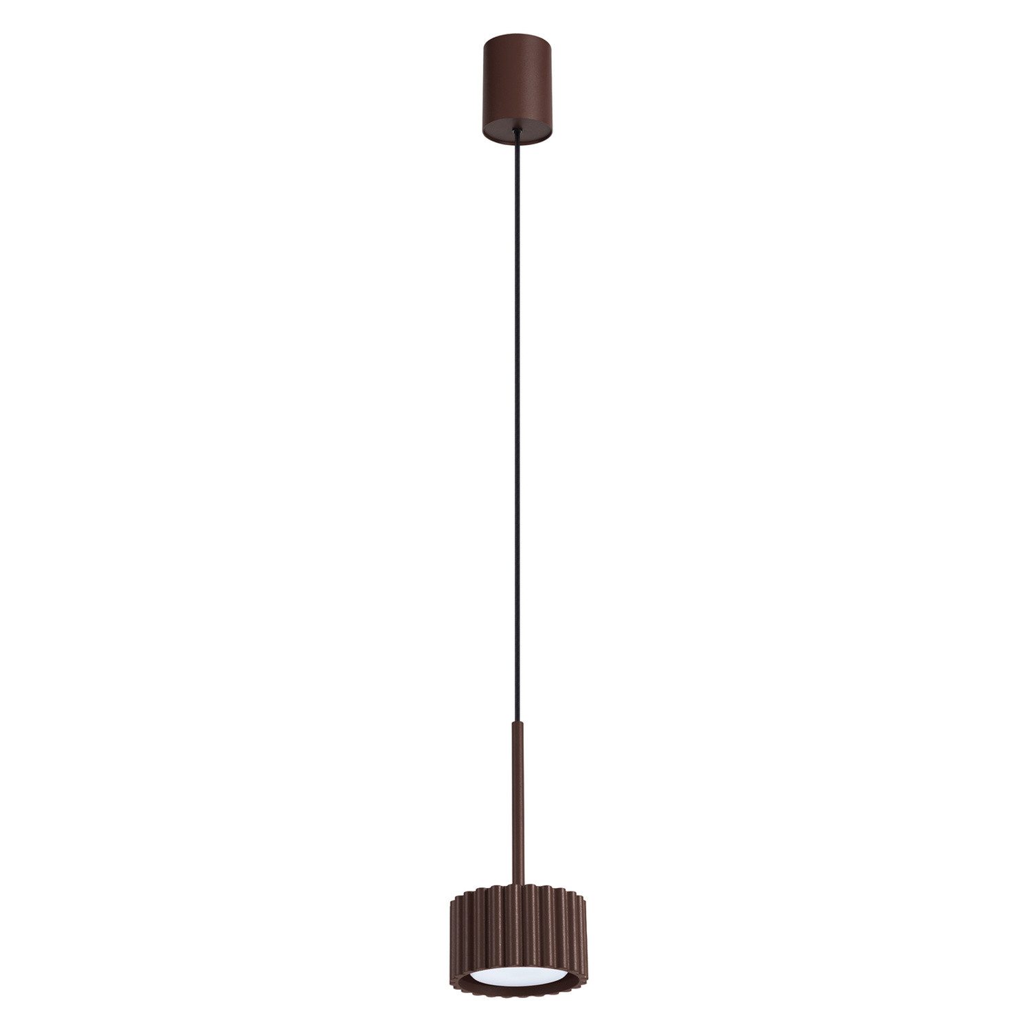 SOLLUX lighting Hängeleuchte Pendelleuchte AURA 1 braun Gx53, Nicht enthalten