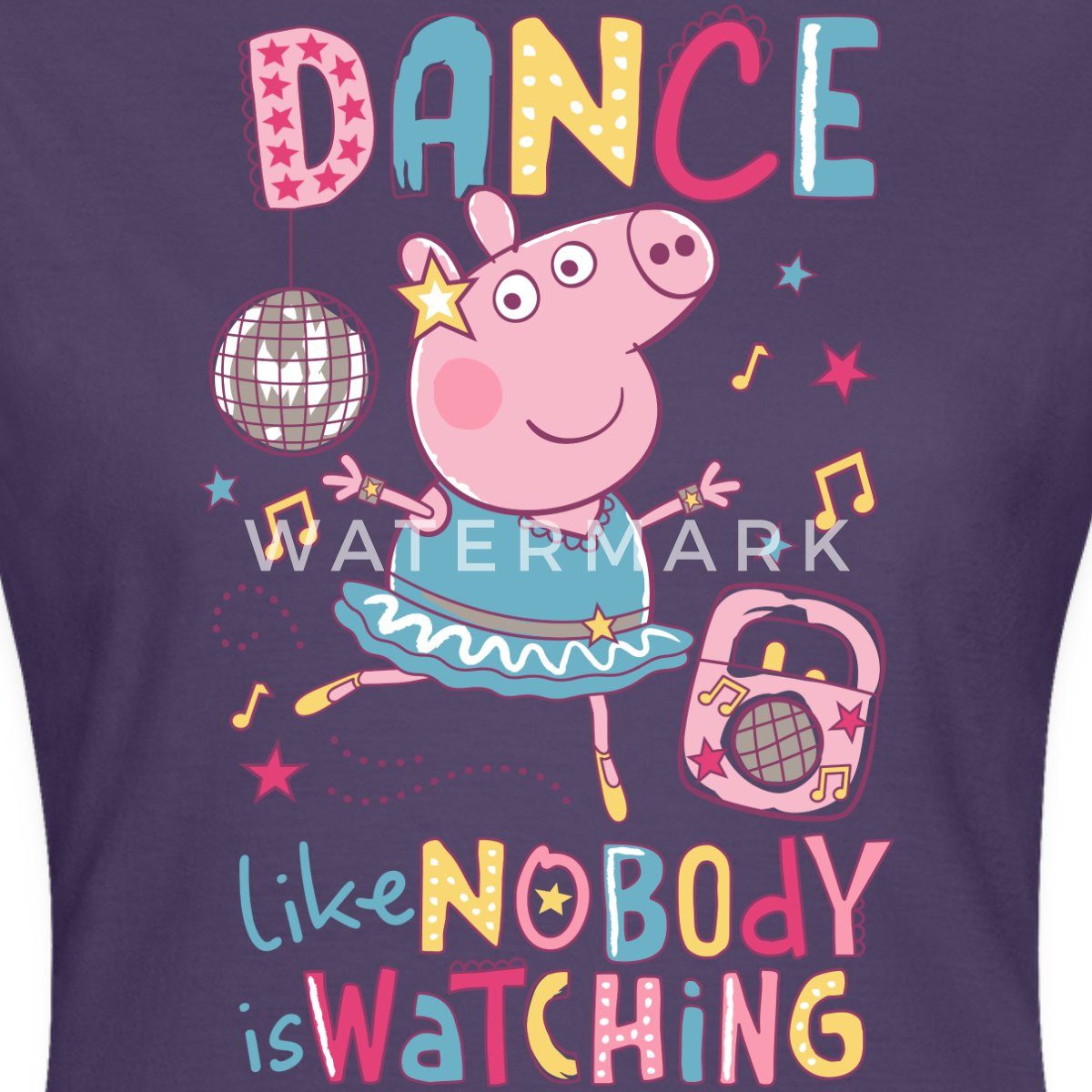 Spreadshirt T-Shirt Peppa Wutz Dancing Queen günstig online kaufen