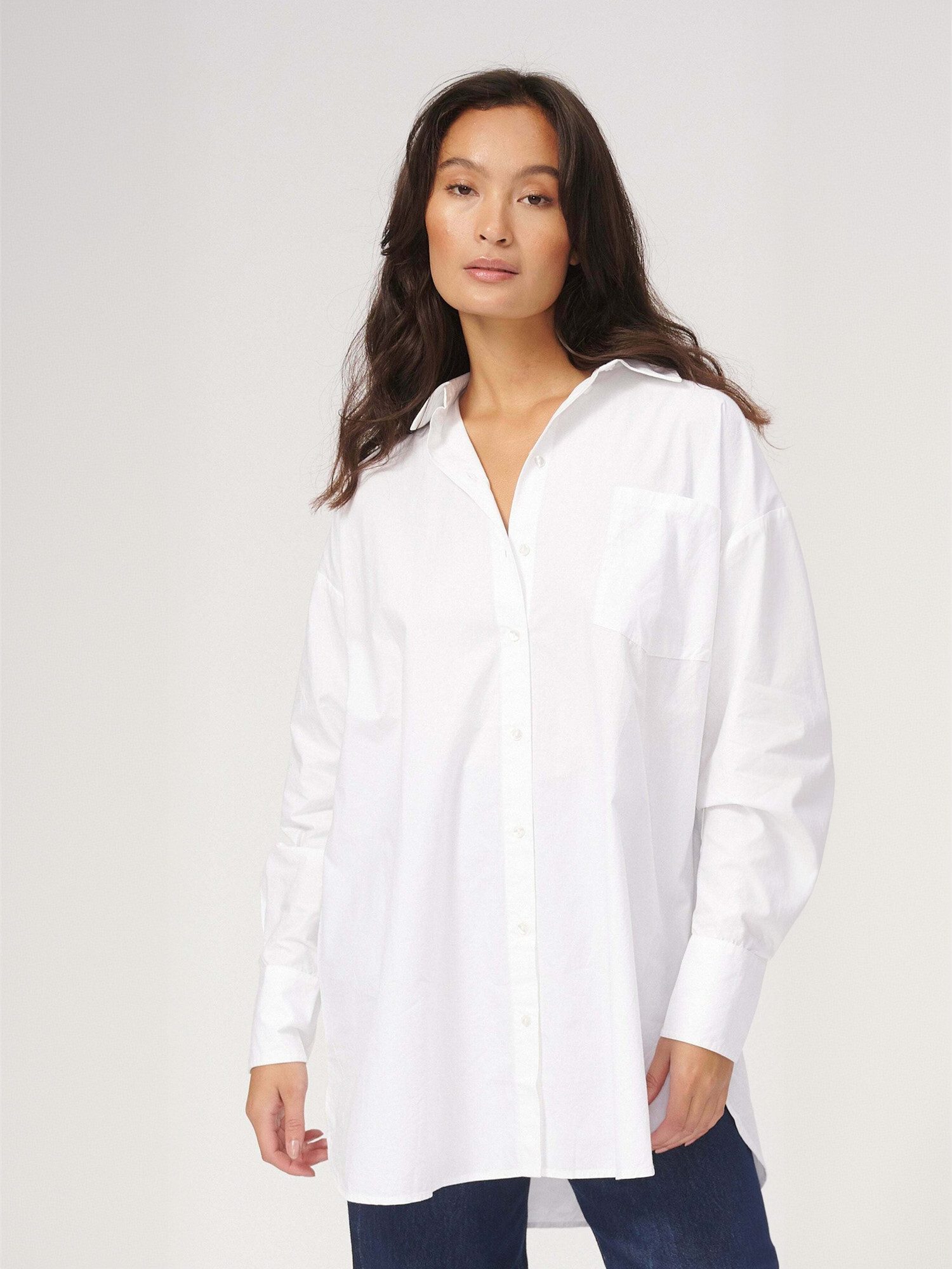 TEESHOPPEN Hemdbluse TEESHOPPEN Shirt Oversized
