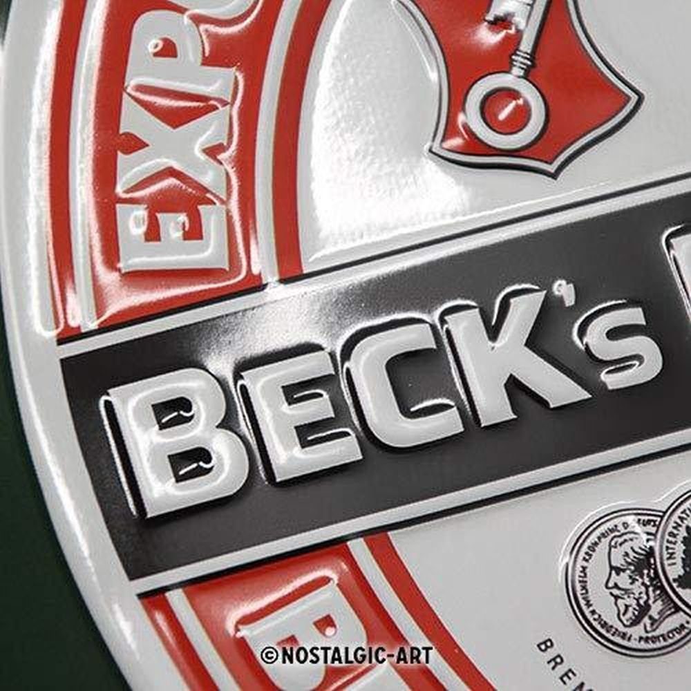 Nostalgic-Art Metallschild Blechschild 20 x 30cm - Beck's - Beck's Served Here