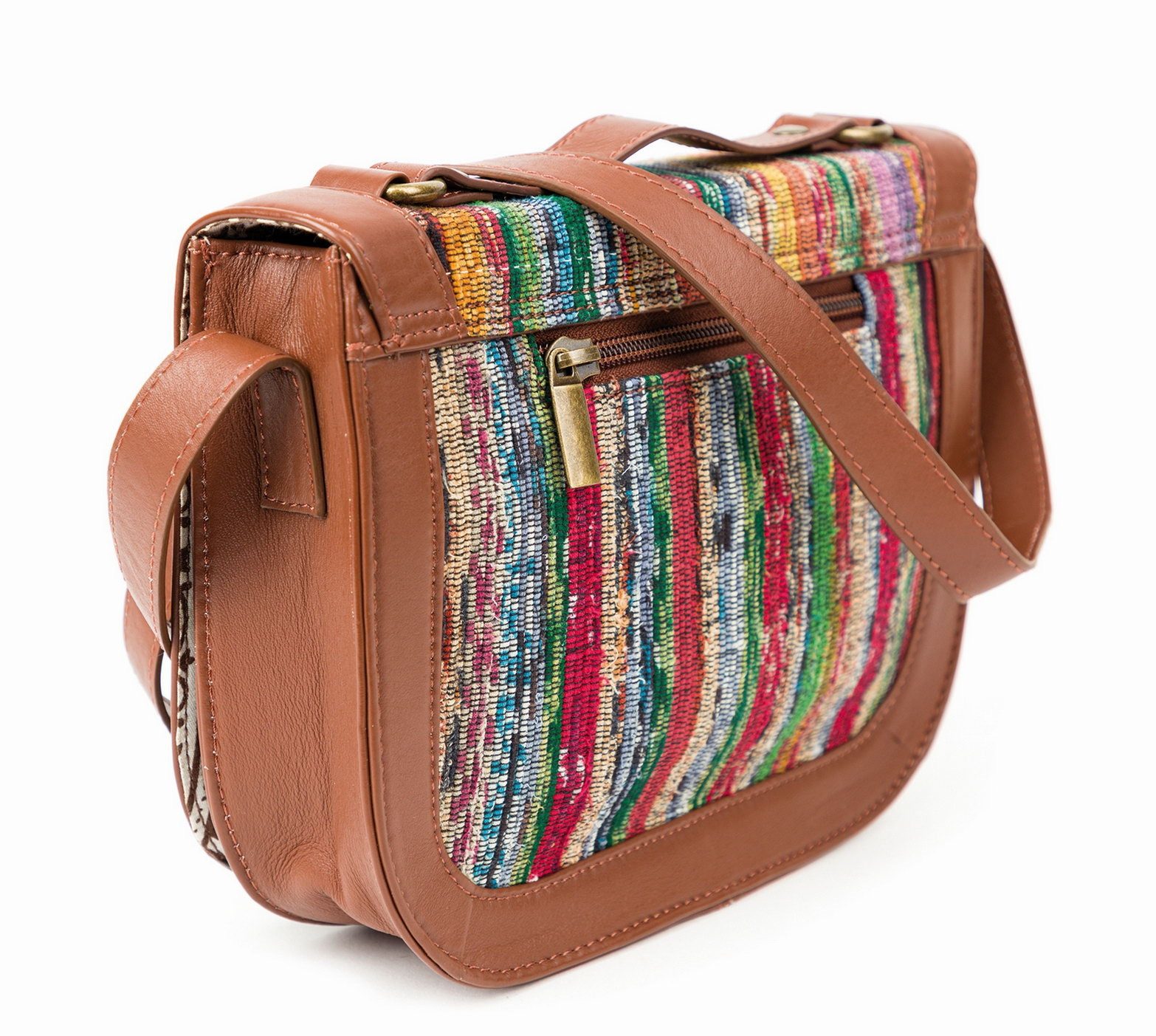 El Puente Schultertasche Schultertasche, Handmade, Fair Trade