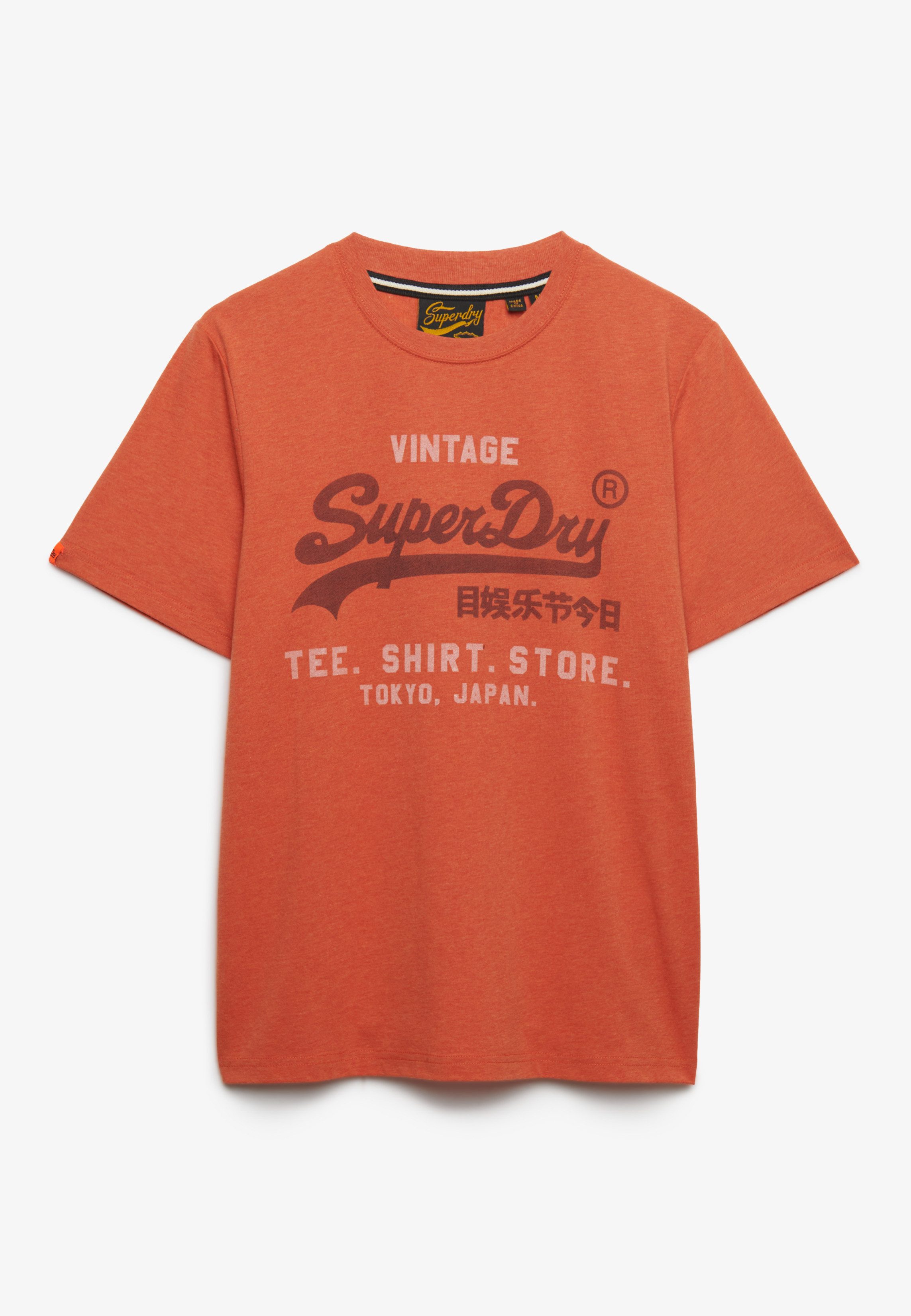 Superdry Rundhalsshirt VL HERITAGE RELAXED TEE Baumwollmischung, relaxed fit