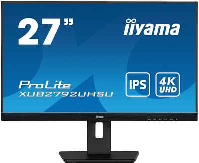 Iiyama XUB2792UHSU-B5 LED-Monitor (68,5 cm/27 ", 3840 x 2160 px, 4K Ultra HD, 4 ms Reaktionszeit, 60 Hz, IPS-LED)