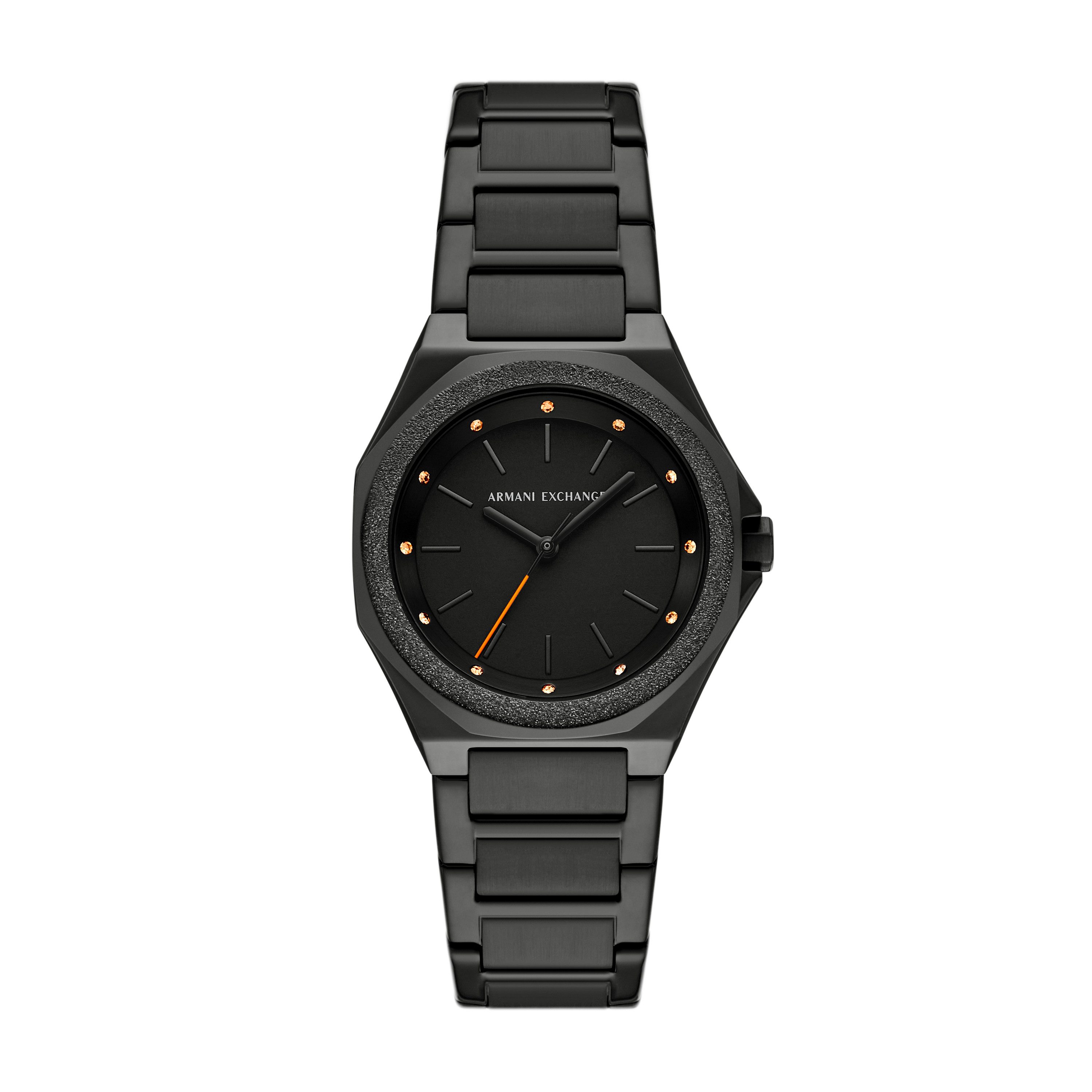 ARMANI EXCHANGE Quarzuhr AX4621, Armbanduhr, Damenuhr, Edelstahlarmband, analog, Glassteine