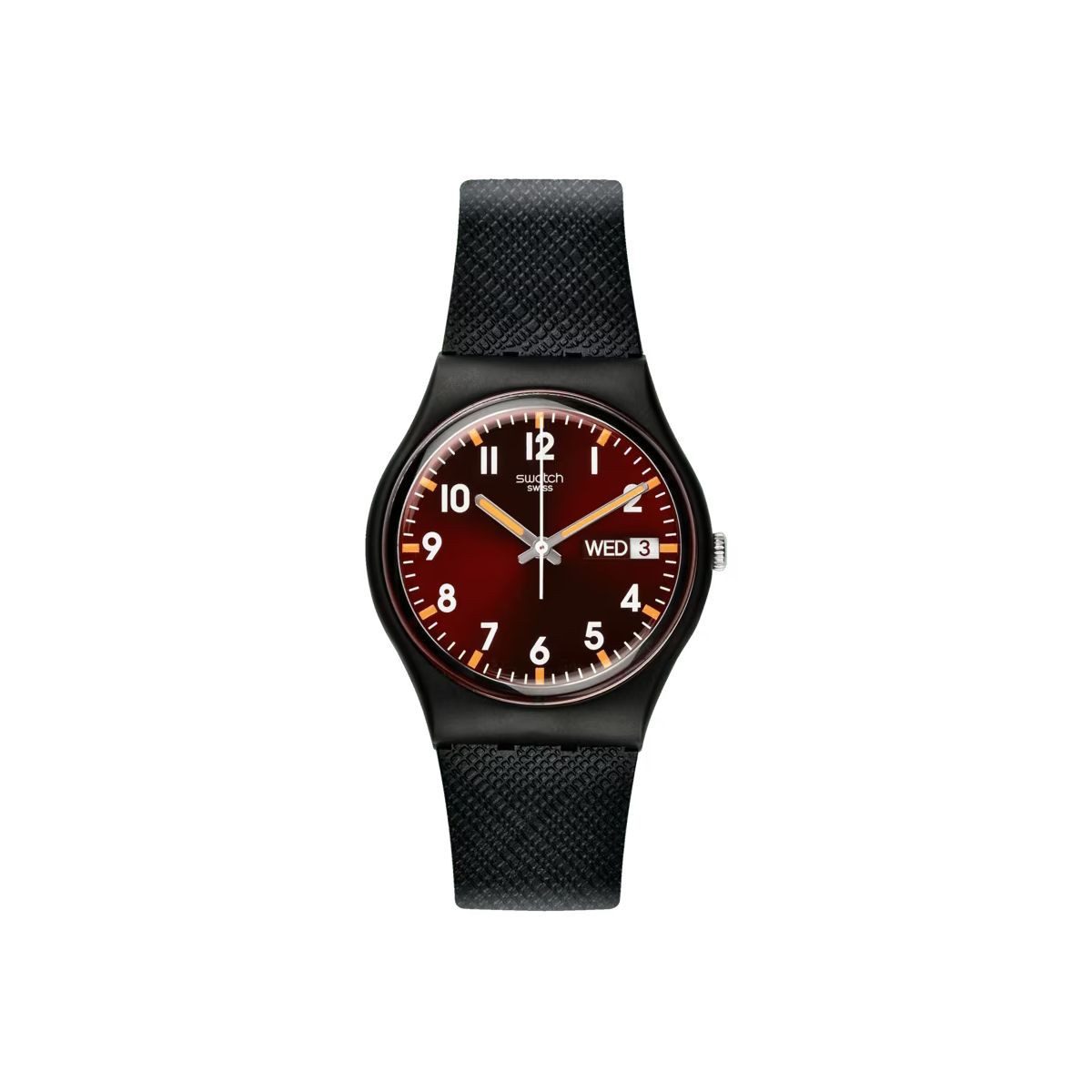 Swatch Quarzuhr Swatch SO28B704 Armband-Uhr Sir Red Analog Quarz Biobasierte Material-