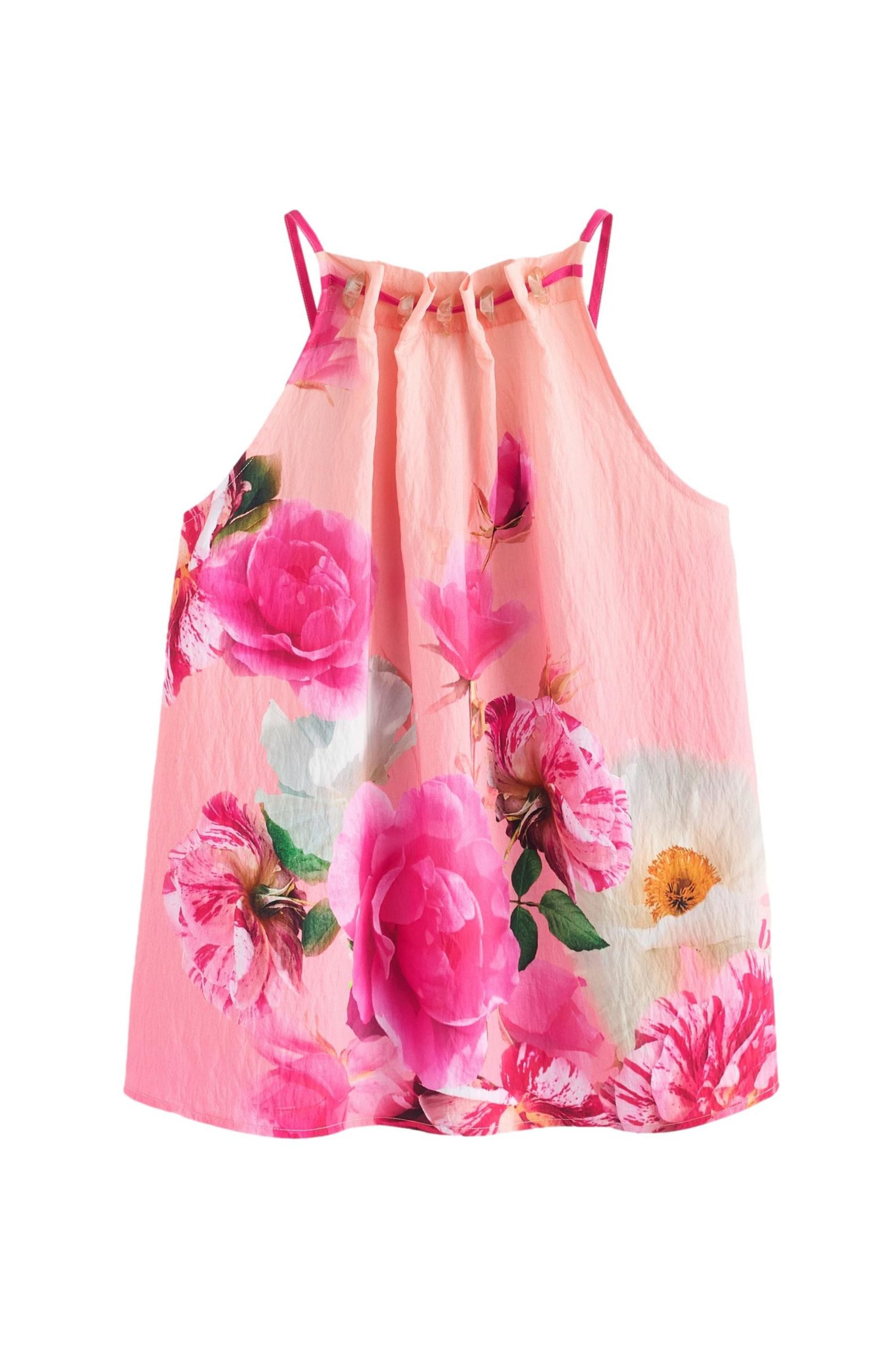 B by Ted Baker Neckholdertop B by Ted Baker Halterneck-Top mit Blumenmuster (1-tlg)