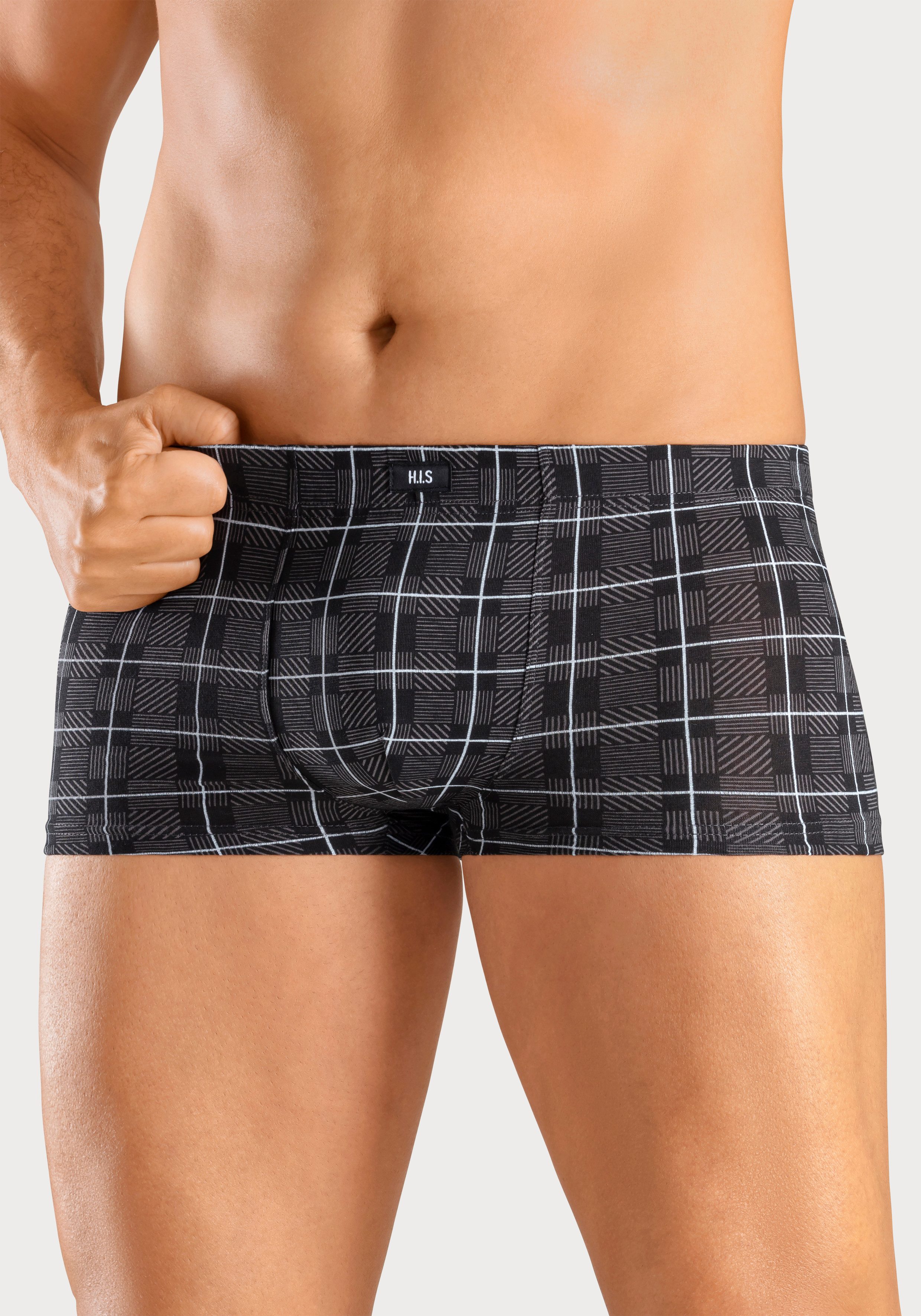 H.I.S Hipster (Packung, 5-St) knapp sitzende Boxershorts aus Baumwoll-Stretch
