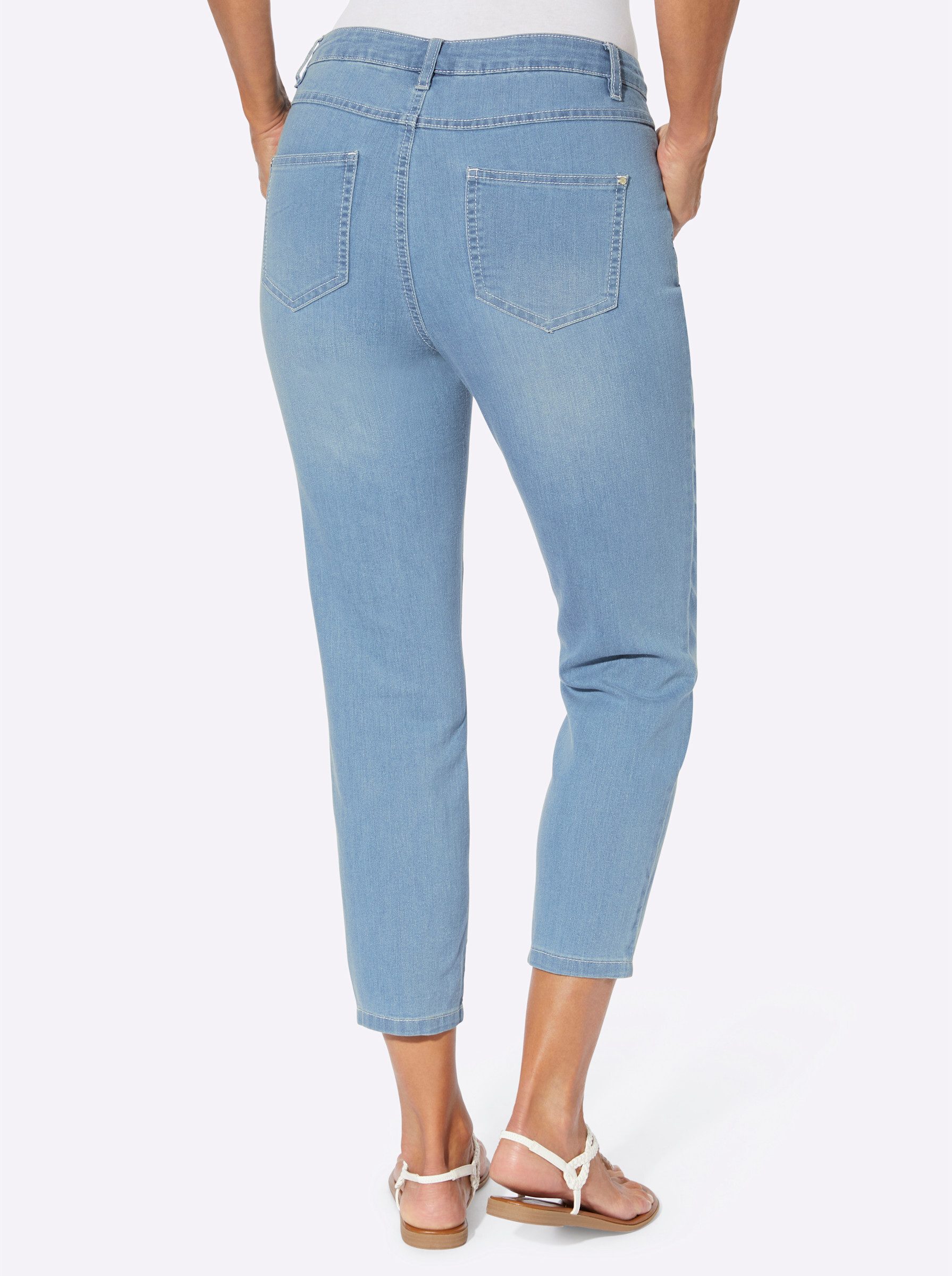 Witt Bequeme Jeans 7/8-Jeans leicht vertieft