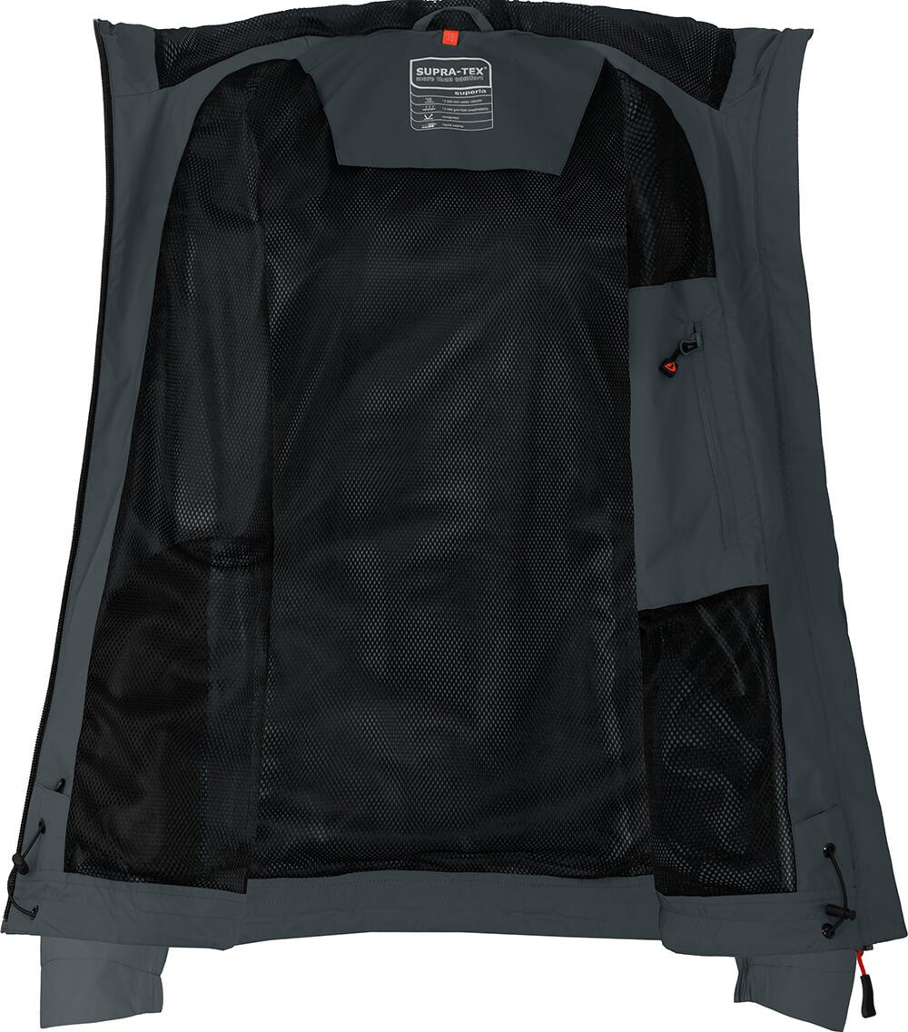 Bergson Regenjacke HELLI Damen Regenjacke, Netzfutter, 12000 mm Wassersäule, Normalgrößen, dun