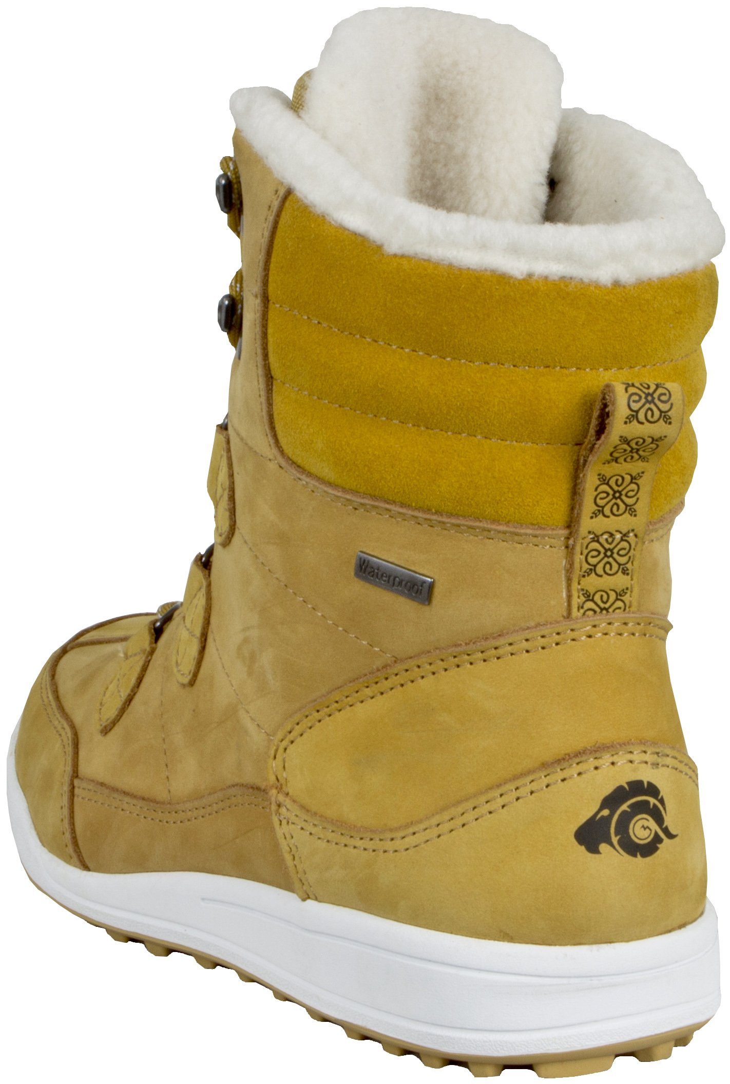 GUGGEN Mountain Winterstiefel HPC57 Damenfellstiefel Damenwinterstiefel Fellstiefel Stiefel wasserdicht Damen Lederstiefel Lammfellstiefel – Bild 5 von 5