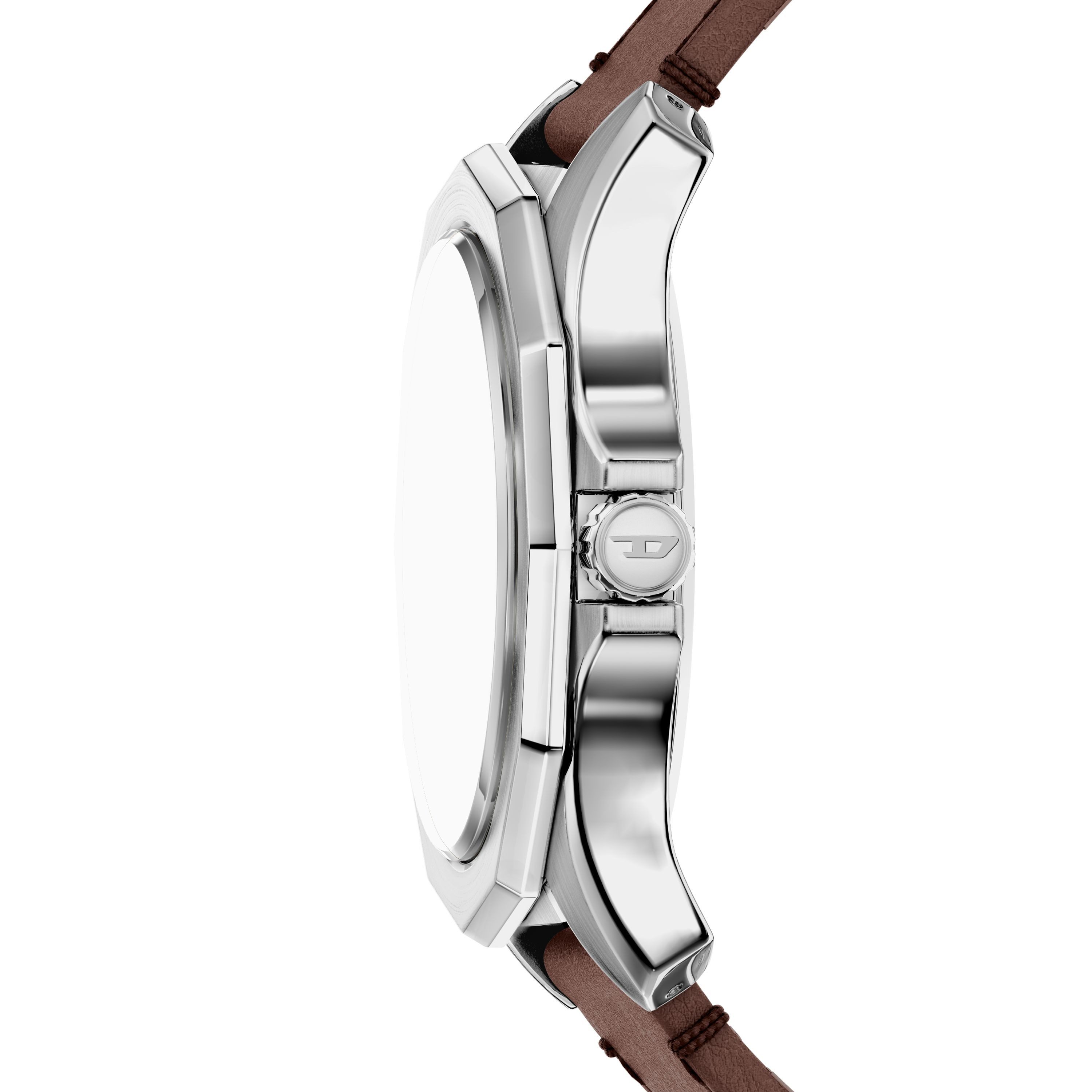 Diesel Quarzuhr Stinger 3-Hand DZ2240, Armbanduhr, Herrenuhr, Lederarmband, analog