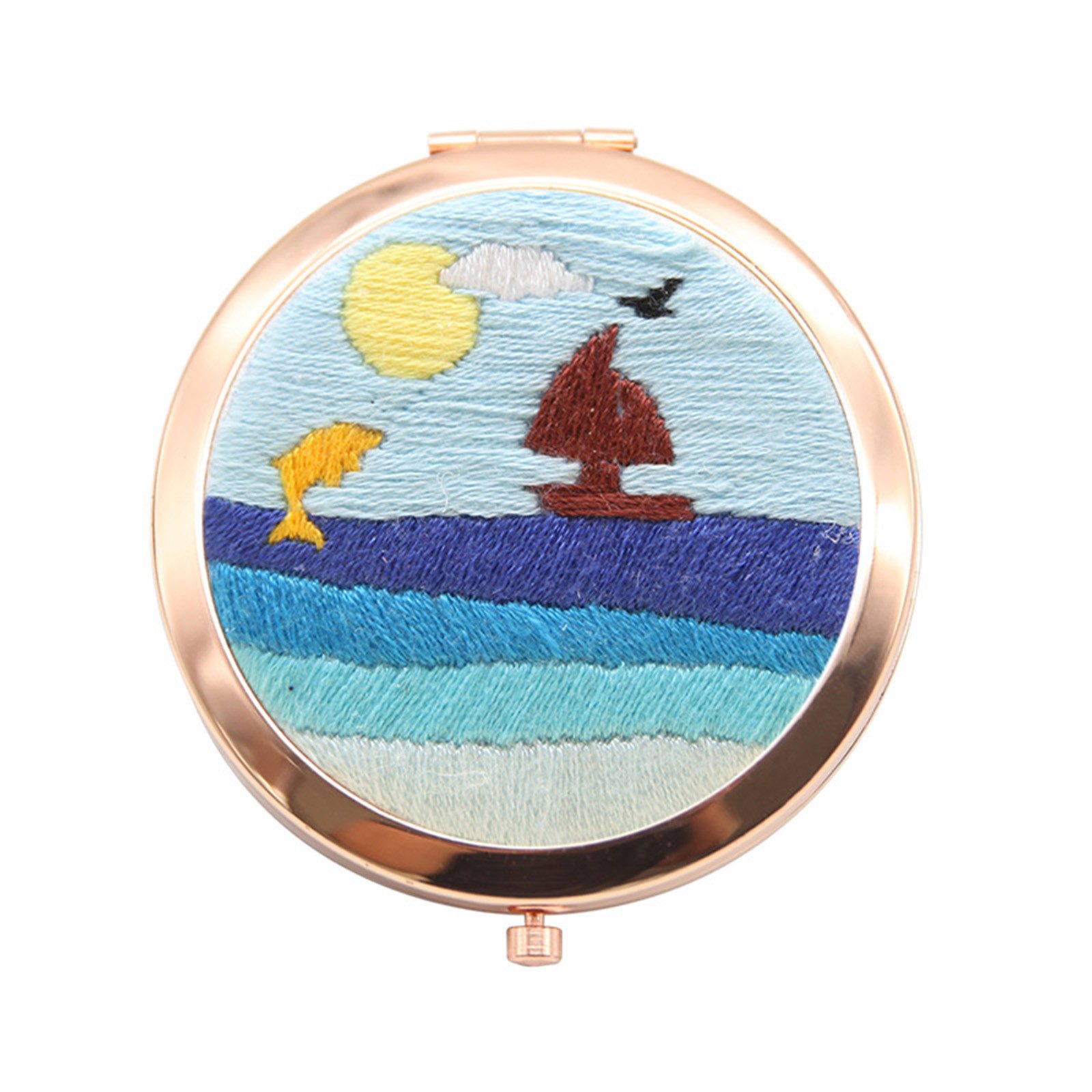 Jumpeak Kreativset Stickerei handgemachte kosmetische Spiegel Material Kit, diy handmade, diy handmade creative making