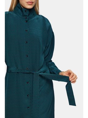 Esprit Collection Maxikleid Hemdblusenkleid aus Seide