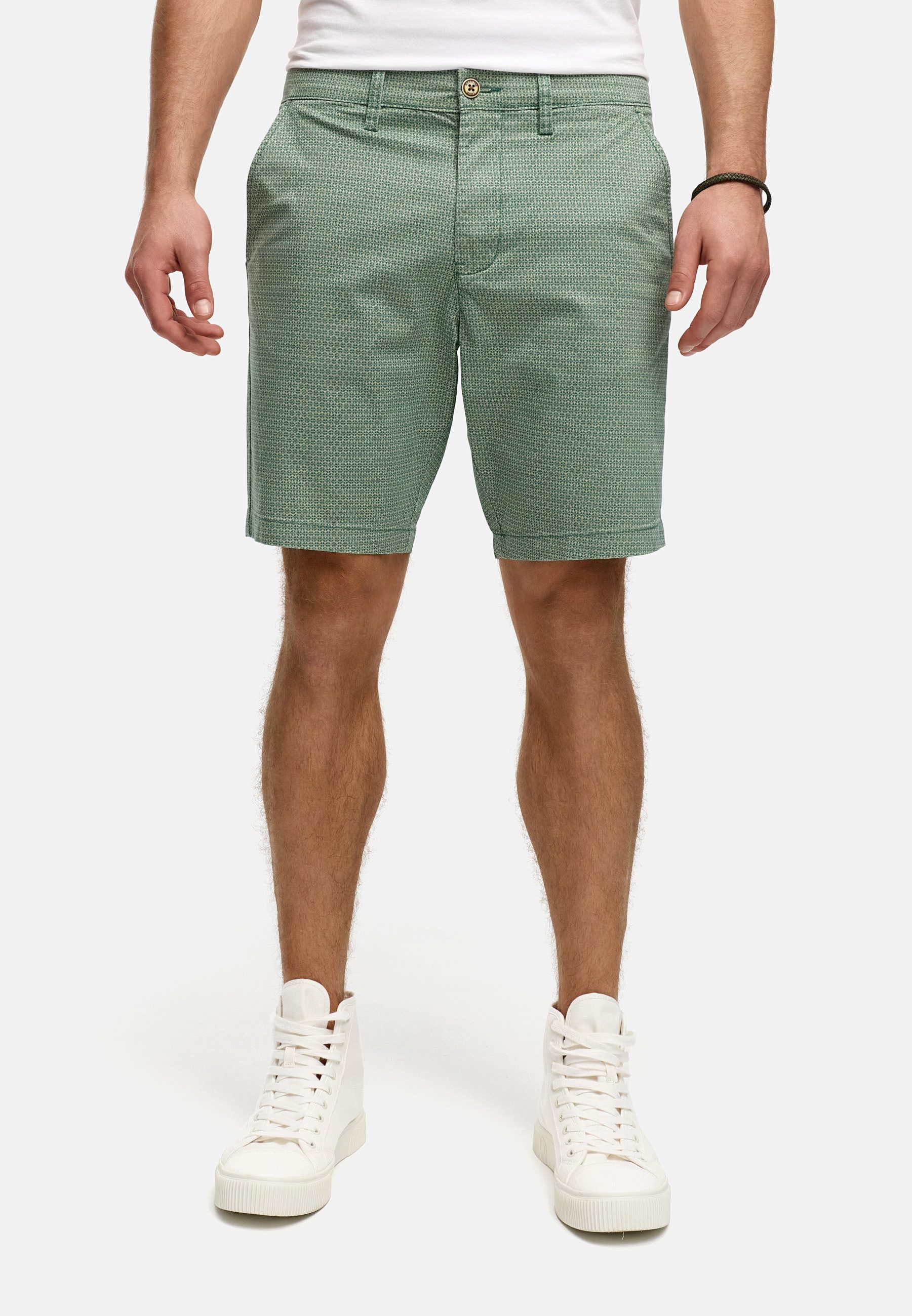 INDICODE Chinoshorts Herren INLubin Chino Shorts Herrenshorts mit coolem Design durch dezentes Muster
