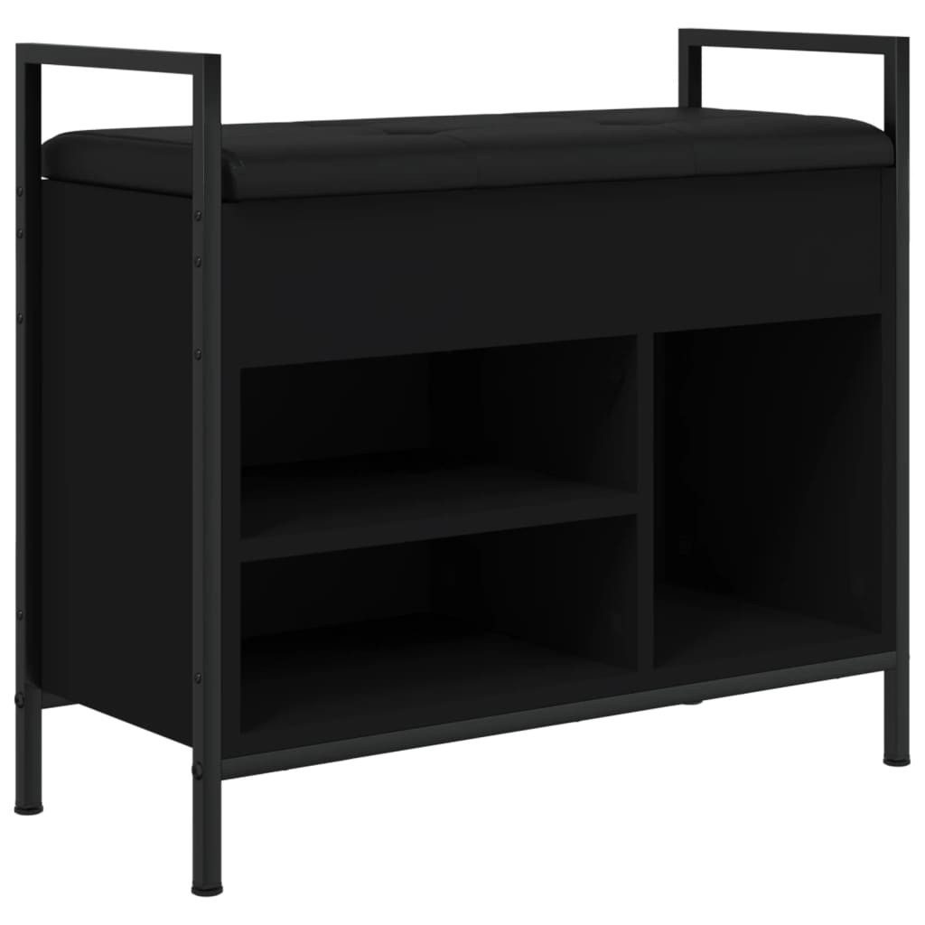 vidaXL Sitzbank Schuhbank Schwarz 65,5x32x57,5 cm günstig online kaufen