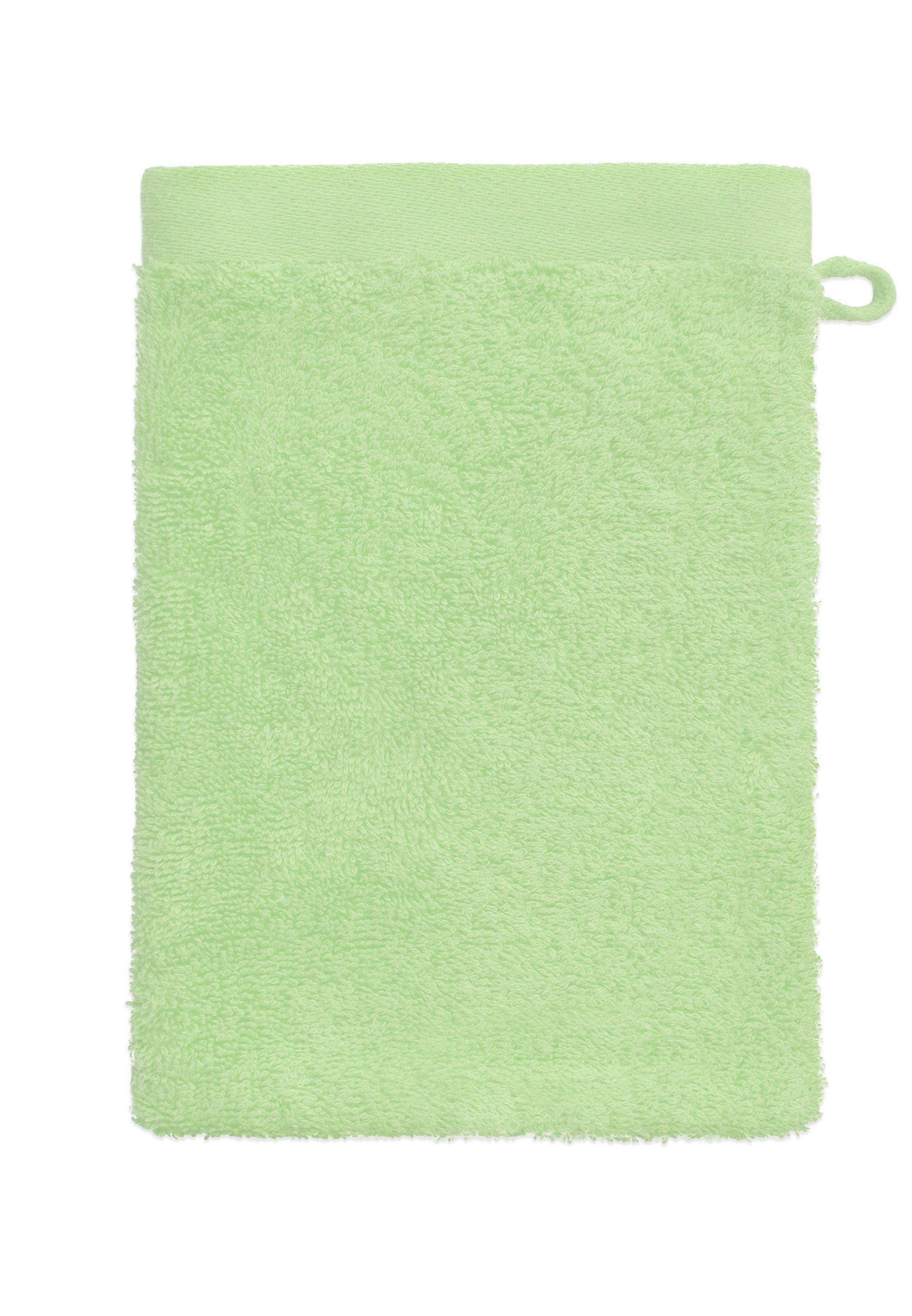 grace grand spa Absolut (3-tlg), hellgrün mit Waschlappen Webbordüre breiter