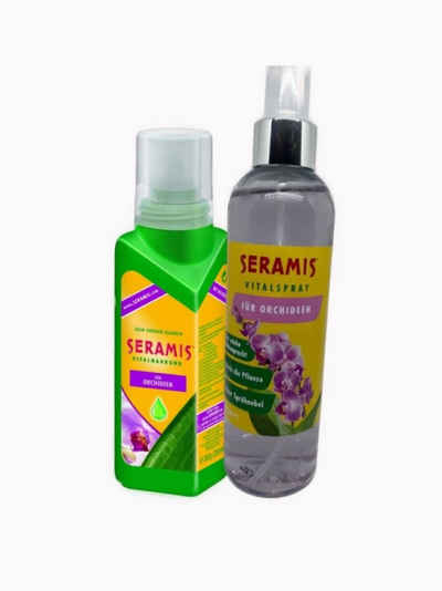 Seramis Pflanzgranulat Seramis Orchidee Pflege Set 2 teilig Set, mit Pflegeset, (Set, 2-St., 1 Vitalnahrung Orchidee 200 ml, 1 Blattpflege 250 ml), Ideales Set die auf die Bedürfnisse der Orchideen abgestimmt sind