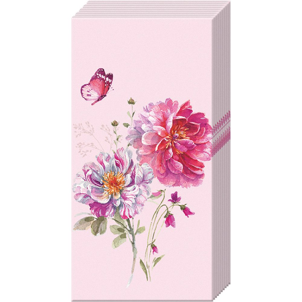 IHR Papiertaschentücher Papiertaschentücher "Jardin Rose", 10 Stück