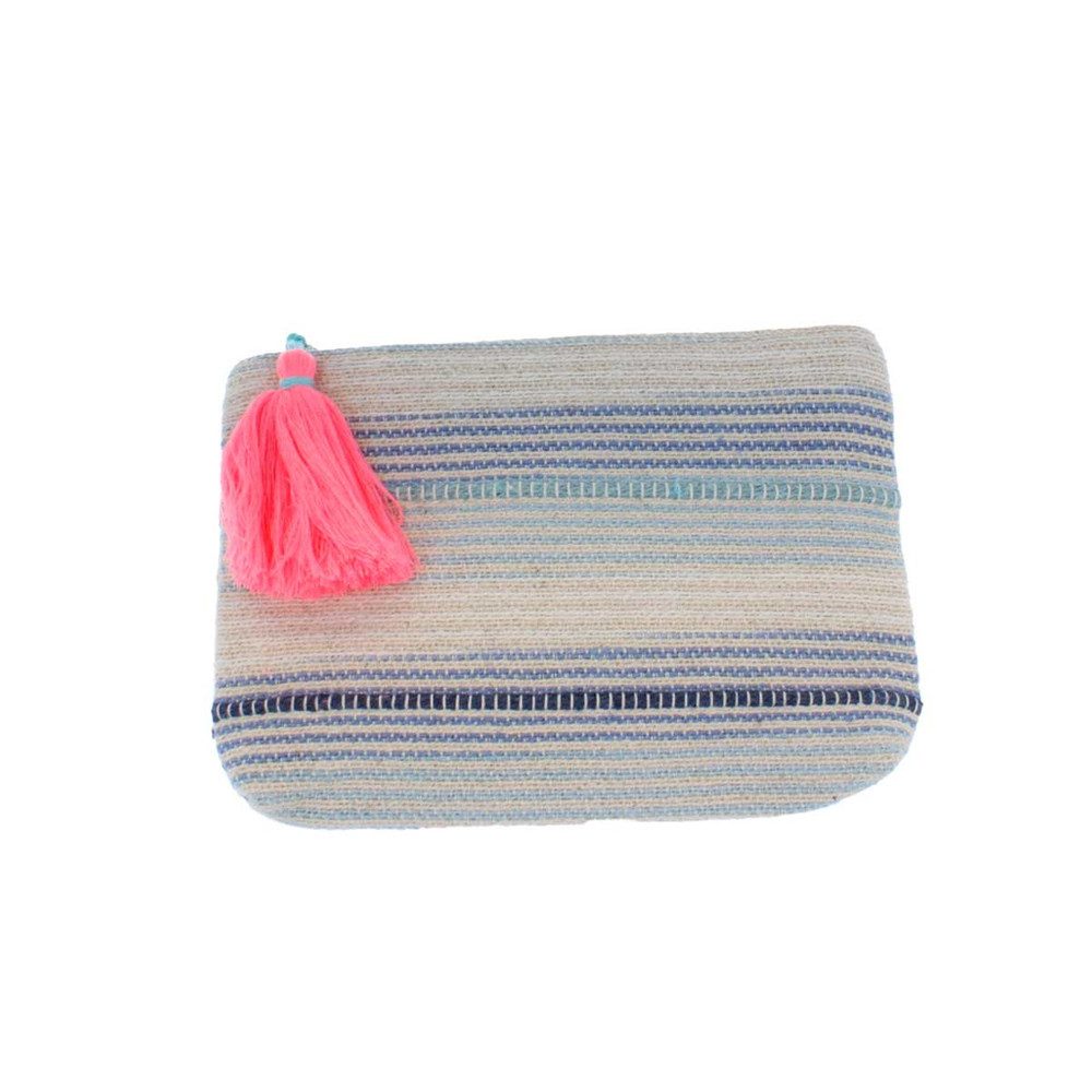 MICA Schminkkopf Kosmetiktasche - Quaste- pink - ca. 21 x 15 cm