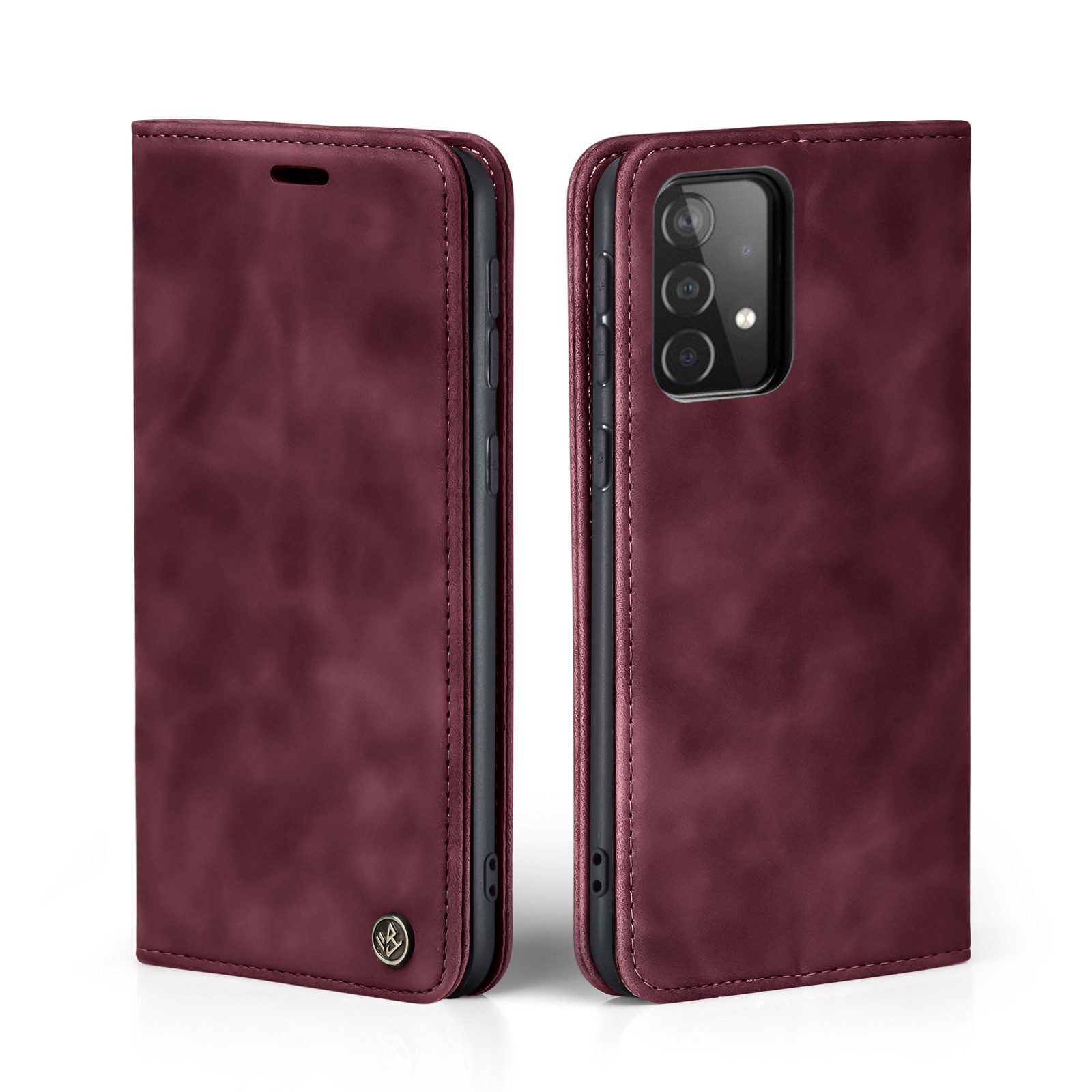 Tec-Expert Handyhülle Tasche Hülle für Samsung Galaxy A52 / A52s 5G / A52 5G 6.5 Zoll, 6.5, Cover Klapphülle Case mit Kartenfach Fliphülle aufstellbar