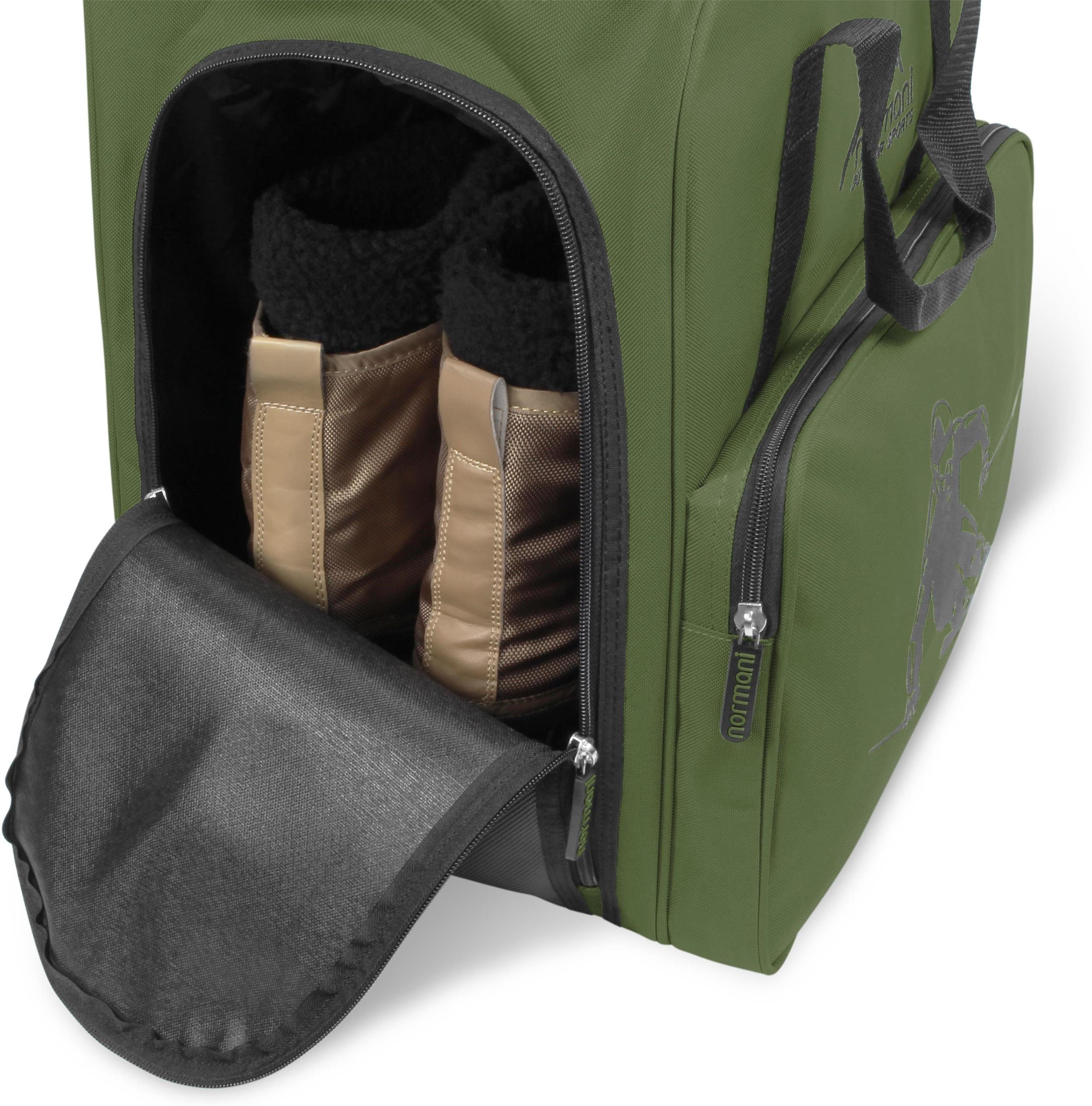 normani Sporttasche Skitasche 53 l Alpine Depo, Skischuhtasche mit separatem Helmfach und Rucksackfunktion