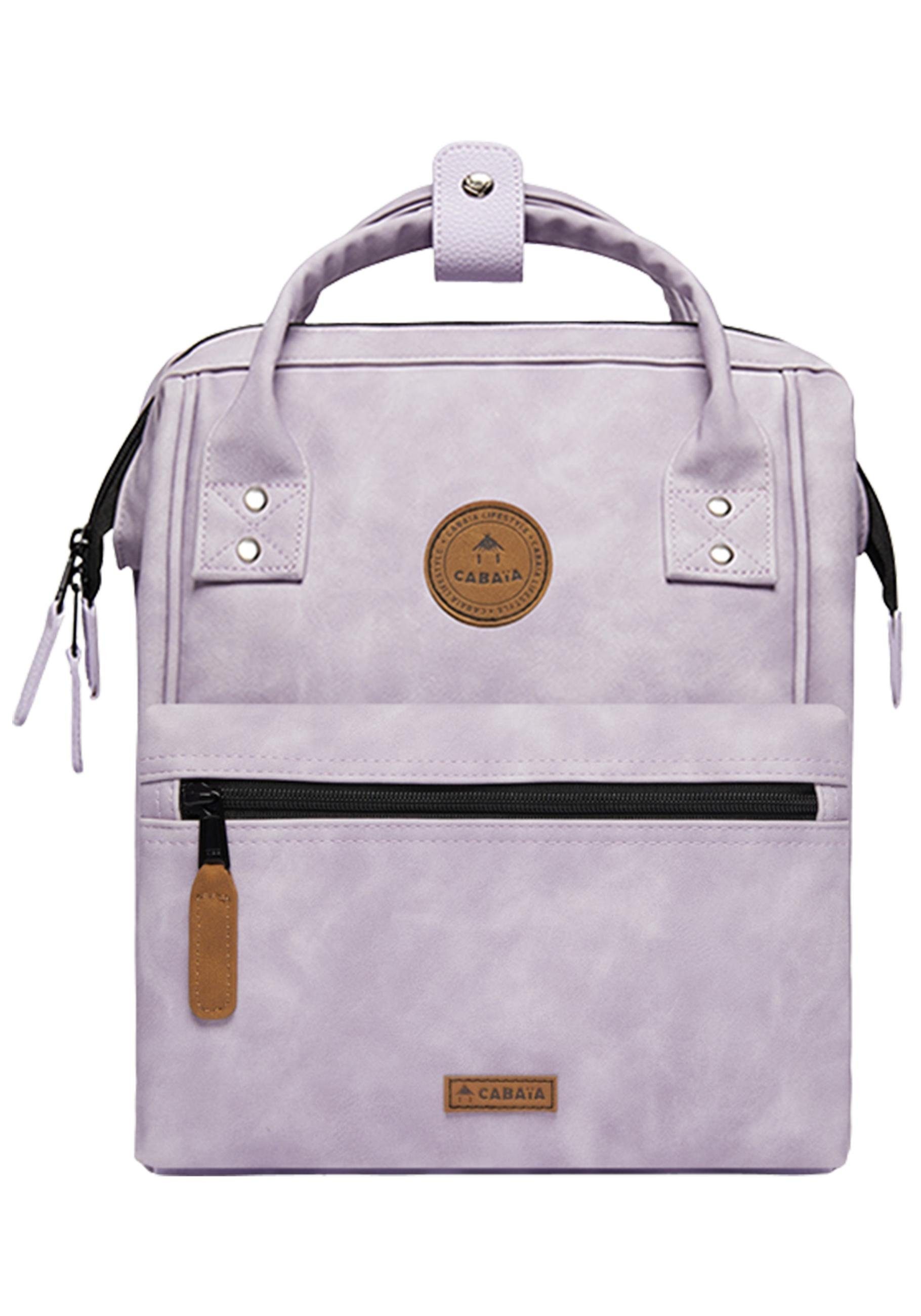 Cityrucksack CABAIA Tagesrucksack Kunstleder Nubuck, Adventurer S helllila hochwertigem aus