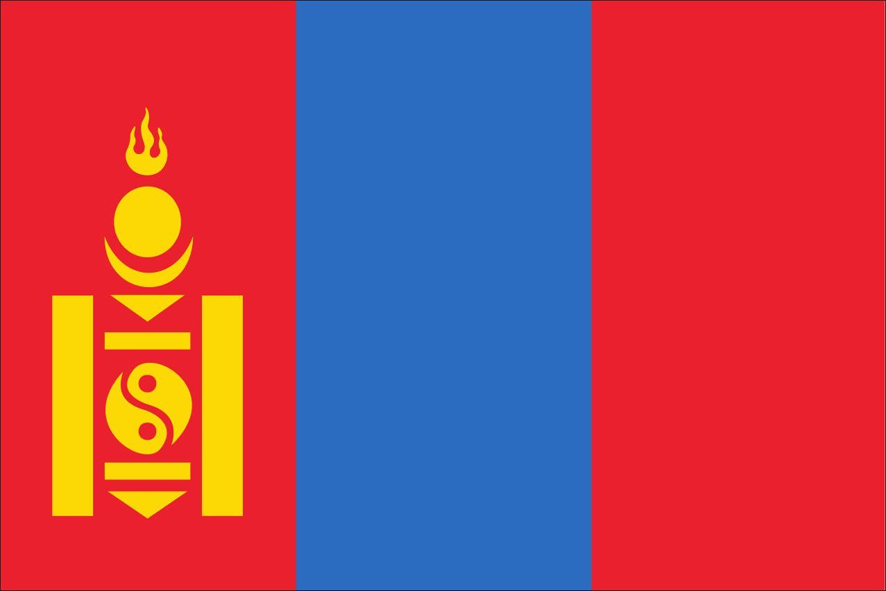 Flagge 110 Mongolei Querformat flaggenmeer g/m² Flagge