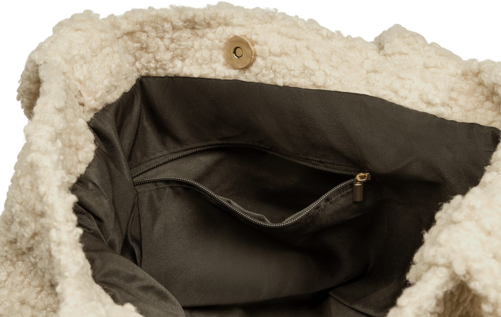 styleBREAKER Schultertasche Teddyfell Beuteltasche (1-tlg)