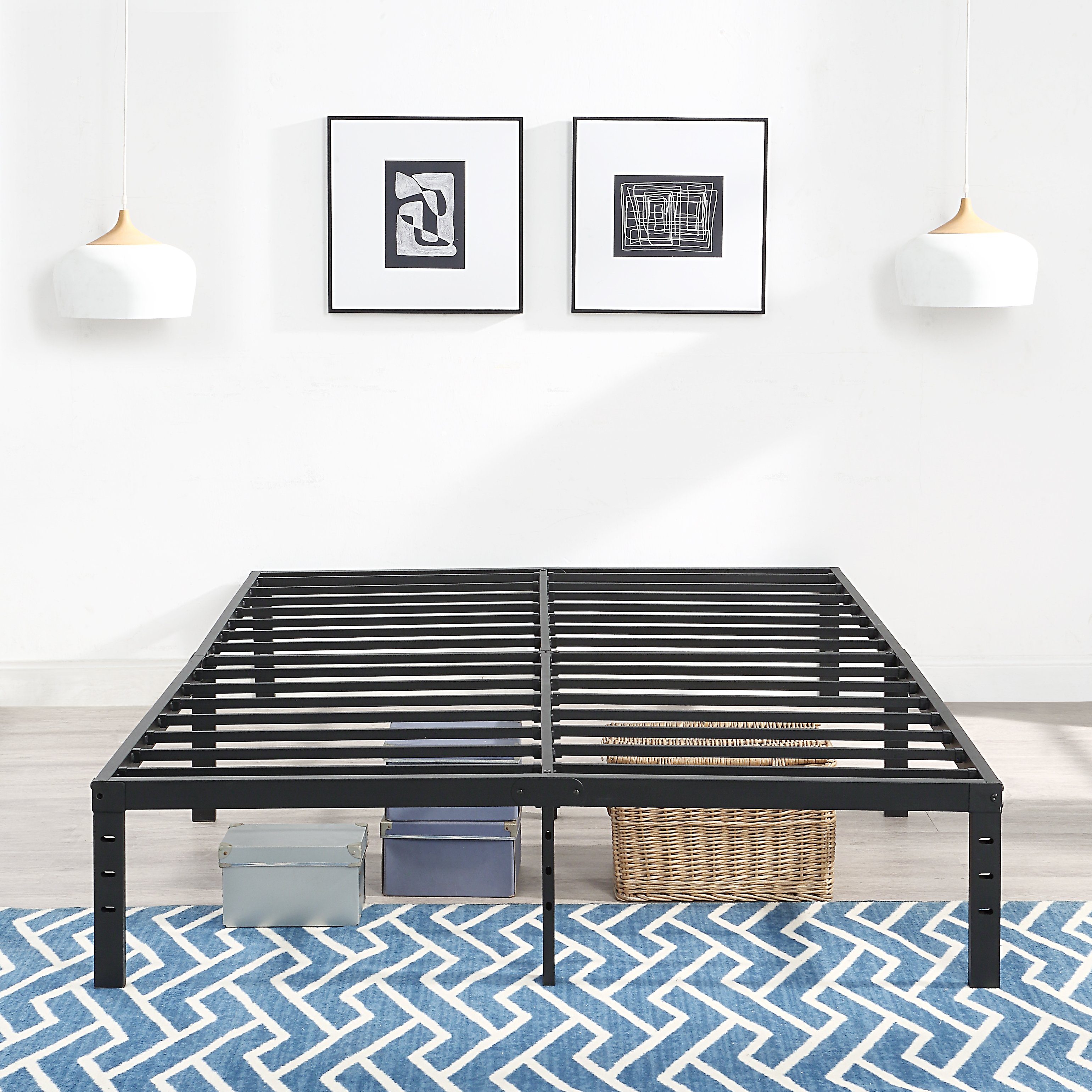 ATLANTIC home collection Metallbett "Rafael" Plattformbett, mit Platz für S günstig online kaufen