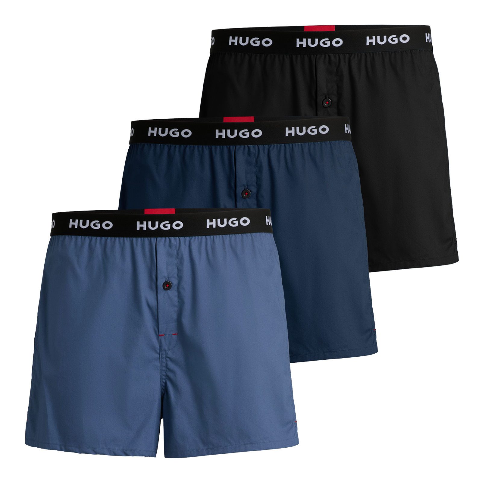 HUGO Boxershorts Woven Boxer (3-St., 3er günstig online kaufen