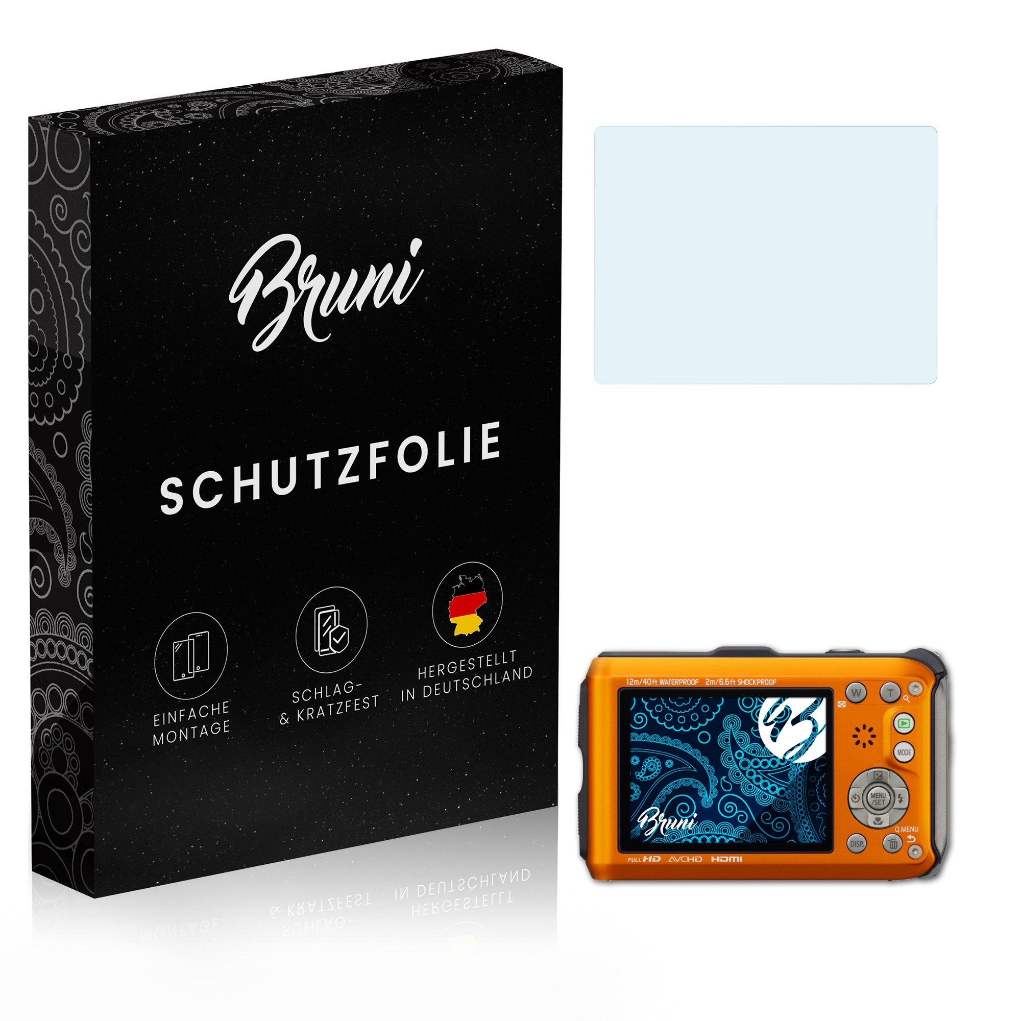 Schutzfolie Glasklare Displayschutzfolie für Lumix DMC-FT4