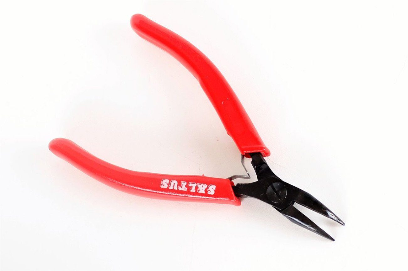 Saltus Montagezange SALTUS Spitzzange gebogen 110 mm Montagezange Feinmechanik Zange…