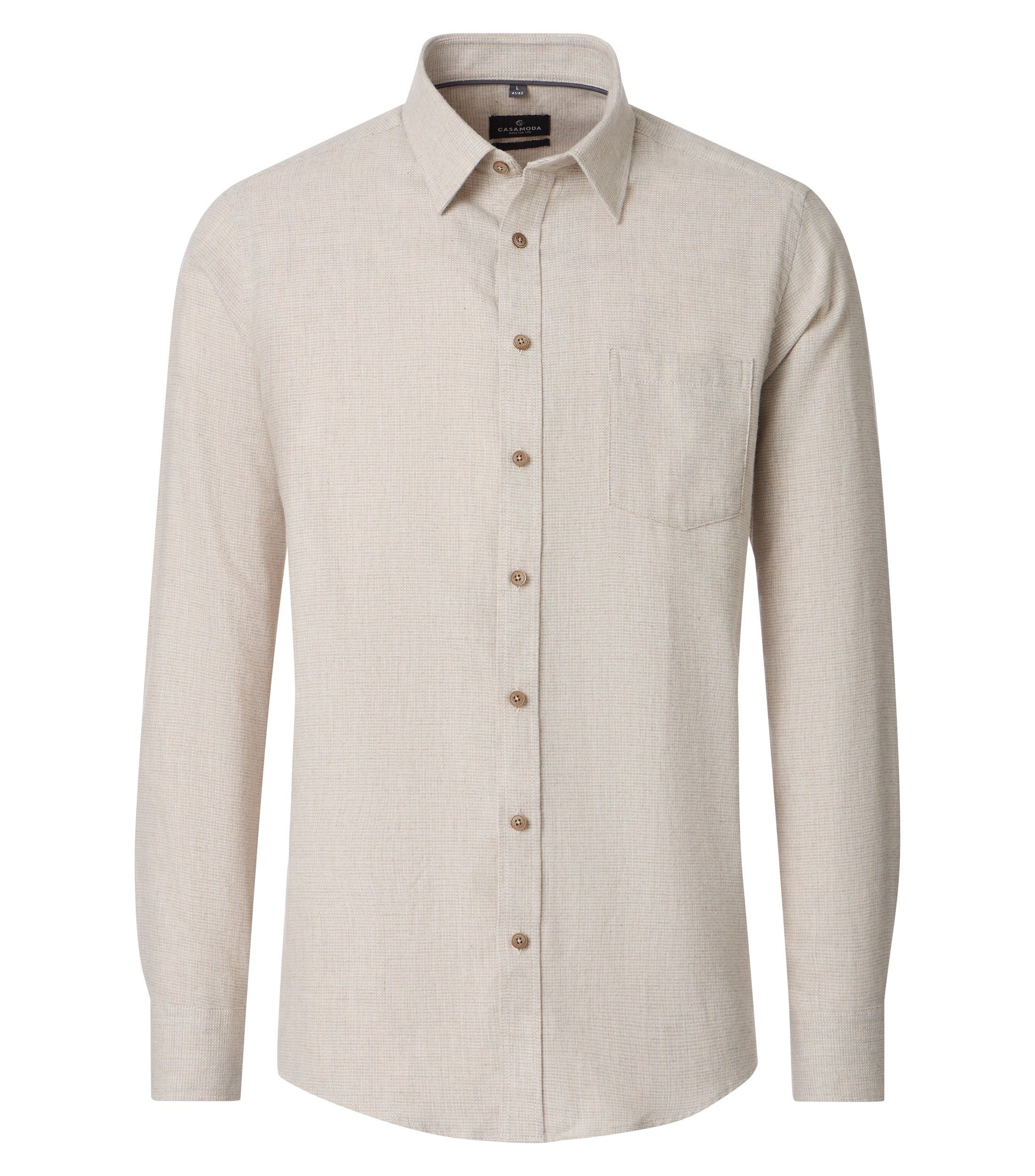 CASAMODA Flanellhemd CASAMODA Flanellhemd uni