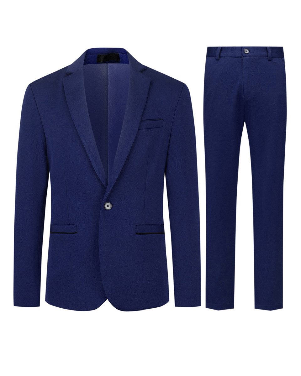 Allthemen Anzug (2 tlg) Slim Fit Hochzeitsanzug mit elastischer Faser günstig online kaufen