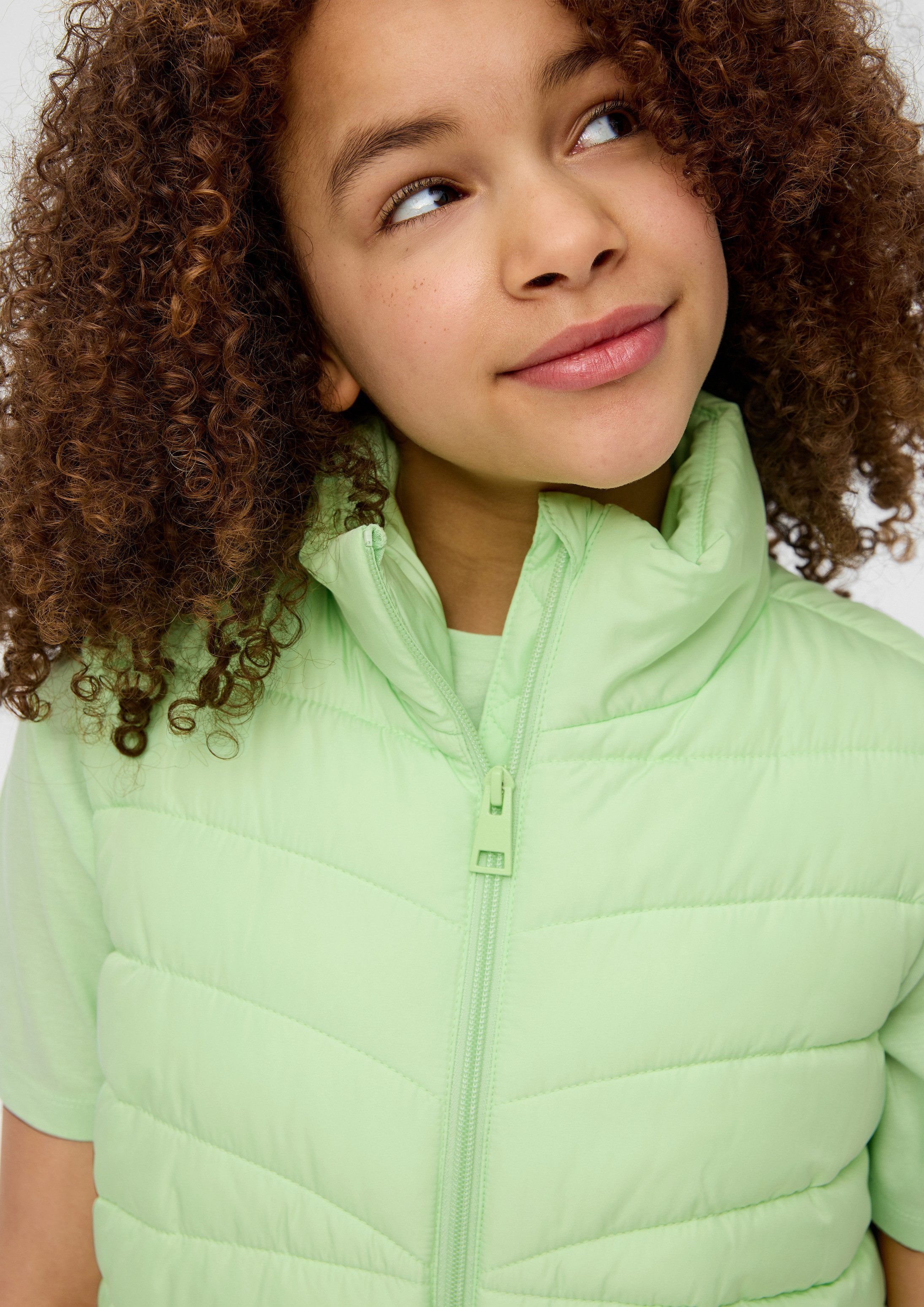 s.Oliver Outdoorjacke Outdoor-Weste Steppweste mit Stehkragen