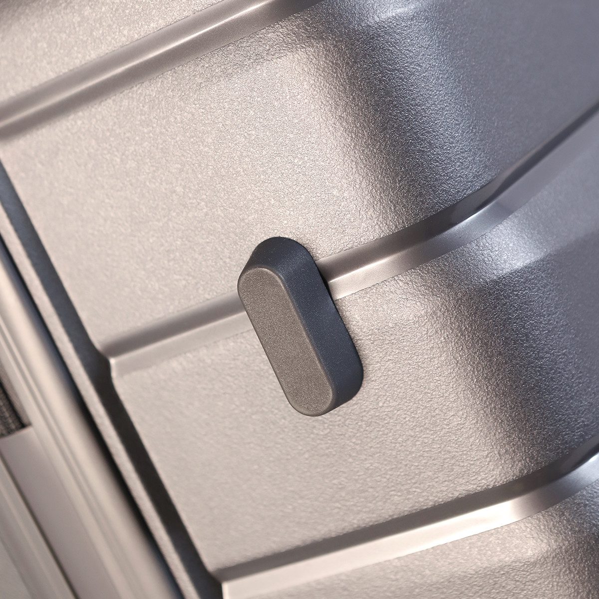 NEWCOM Hartschalen-Trolley Hartschalenkoffer / PP Reisekoffer / Ultra Leichter Rollkoffer, 4 Rollen, 20'' 55cm Handgepäck, Rauchgrau, TSA-Zahlenschloss und Teleskopgriff