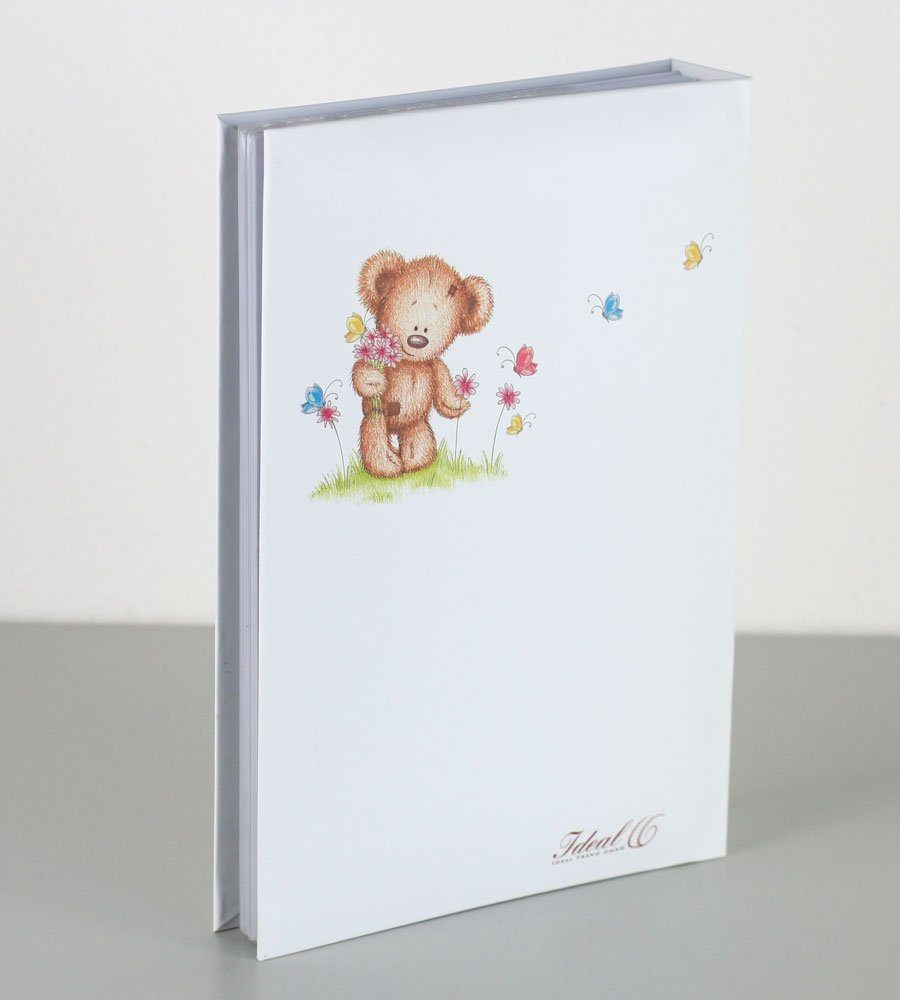 IDEAL TREND Album in Kinder Memoalbum 10x15 Foto Flower für cm Fotos Fotoalbum Baby 300 Bear Fotoalbum