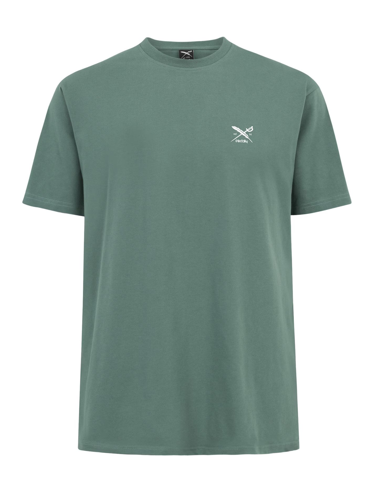 iriedaily Kurzarmshirt Chestflag Tee - T-Shirt Herren - Regular Fit - Basic Shirt - grün