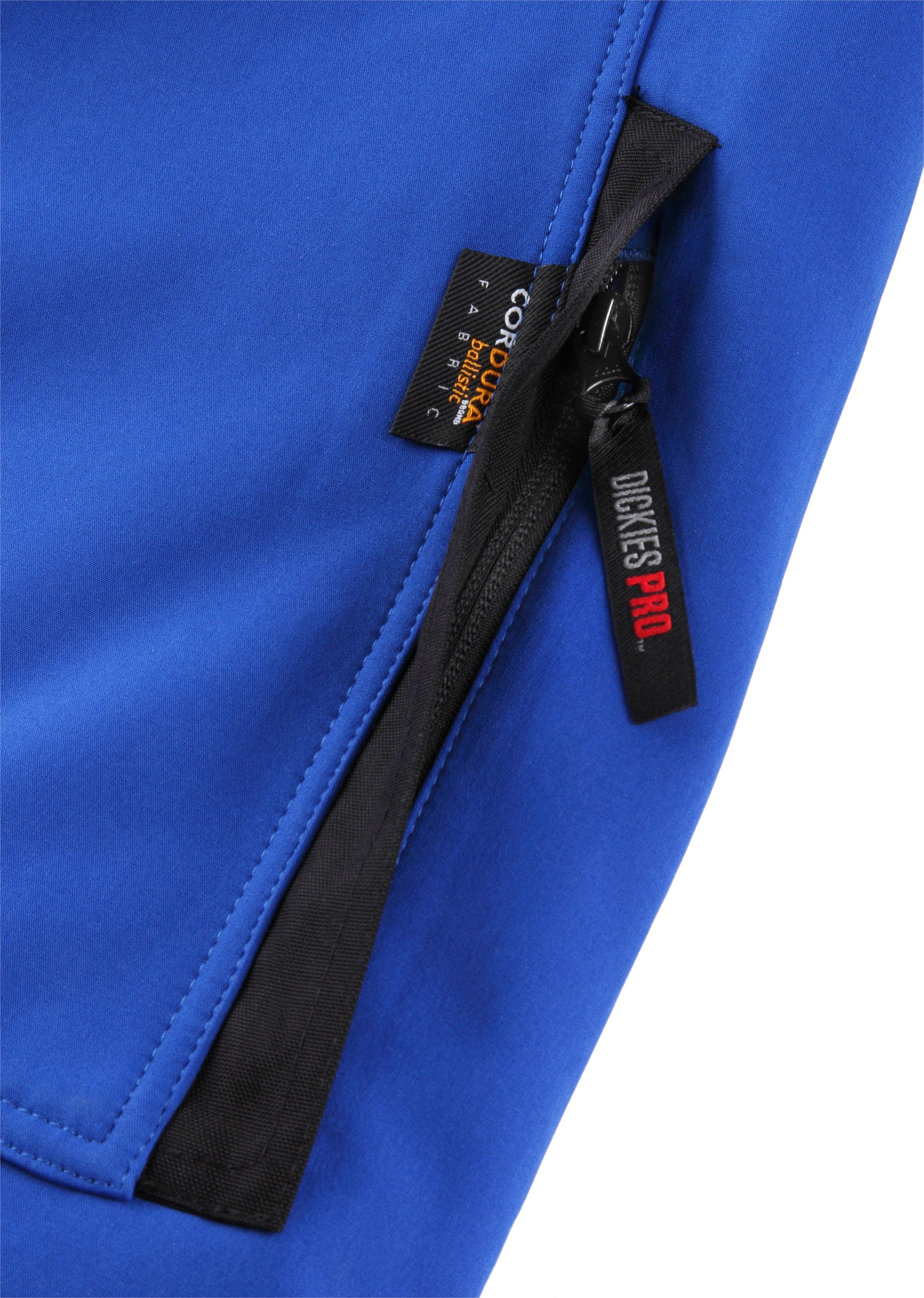 Bundweite royalblau-schwarz Dickies justierbar Softshelljacke, Pro Arbeitsjacke