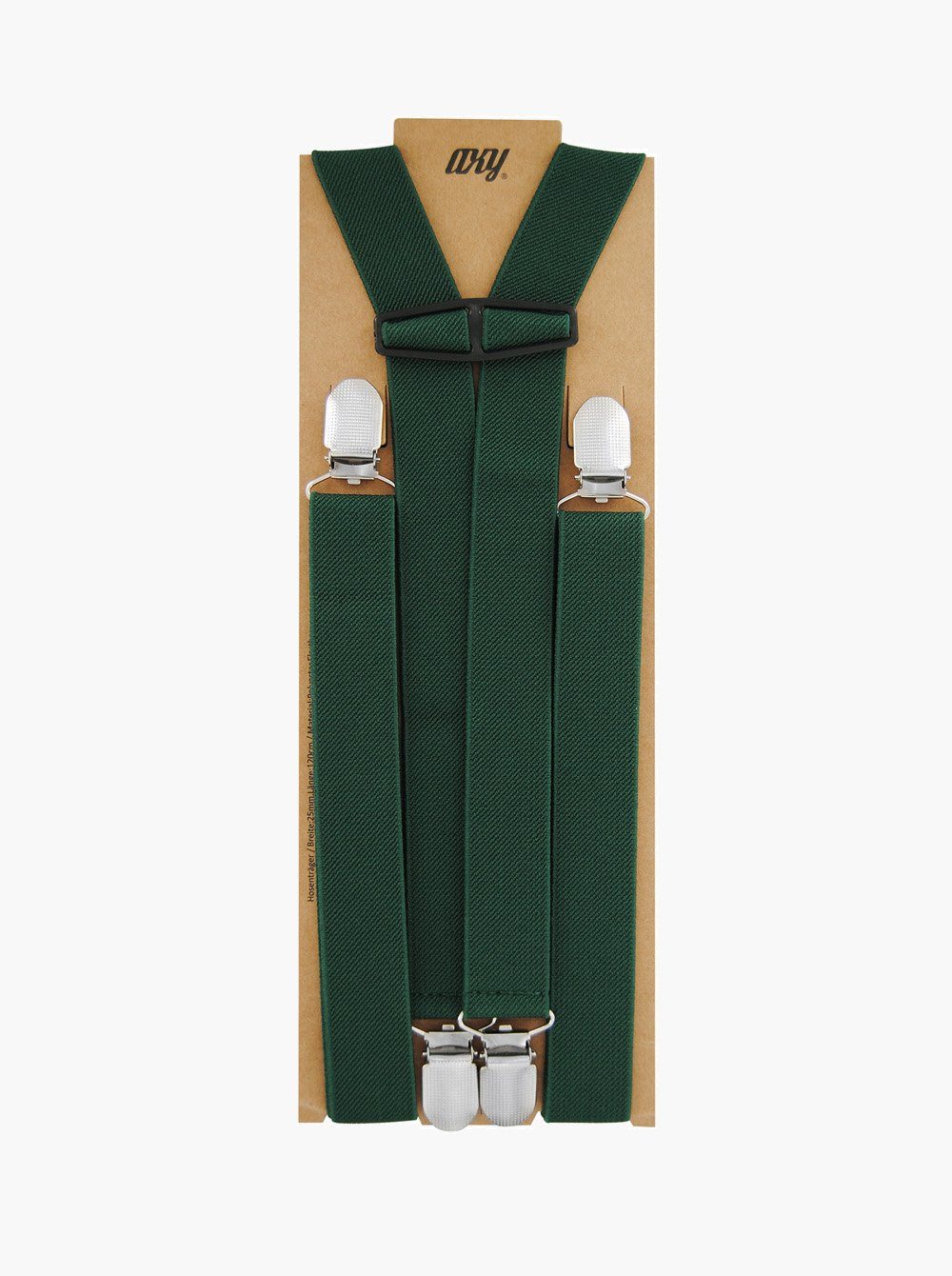 axy Hosenträger Herren Hosenträger 4 Stabile Clips H-Form 2,5cm Breit verstellbar und elastisch 120cm Lang
