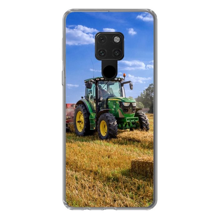MuchoWow Handyhülle Traktor - Bauernhof - Heu - Feld - Sonne - Landleben Phone Case Handyhülle Huawei Mate 20 Silikon Schutzhülle